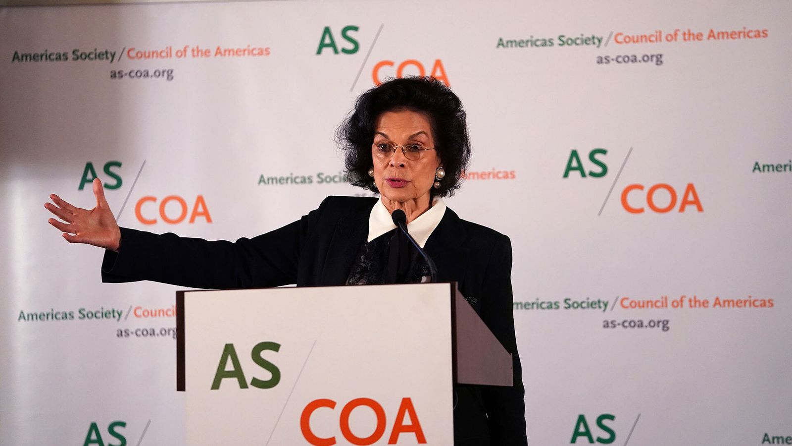 Uno de los discursos de Bianca Jagger a favor de la sostenibilidad.