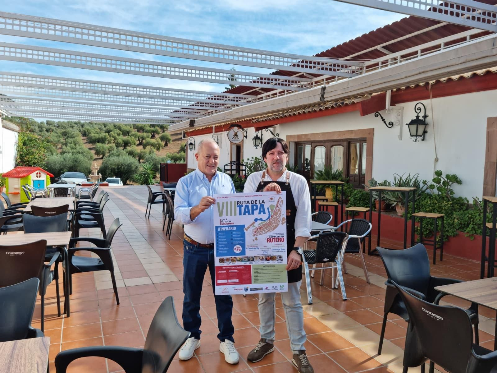 Presentación de la VIII Ruta de la Tapa de Villa del Río en el restaurante Finca Molino Viento.