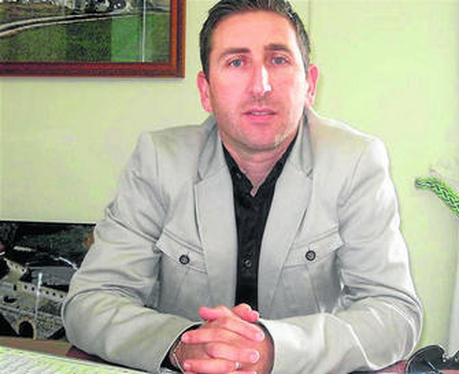 Diego Urieta, durante la entrevista.