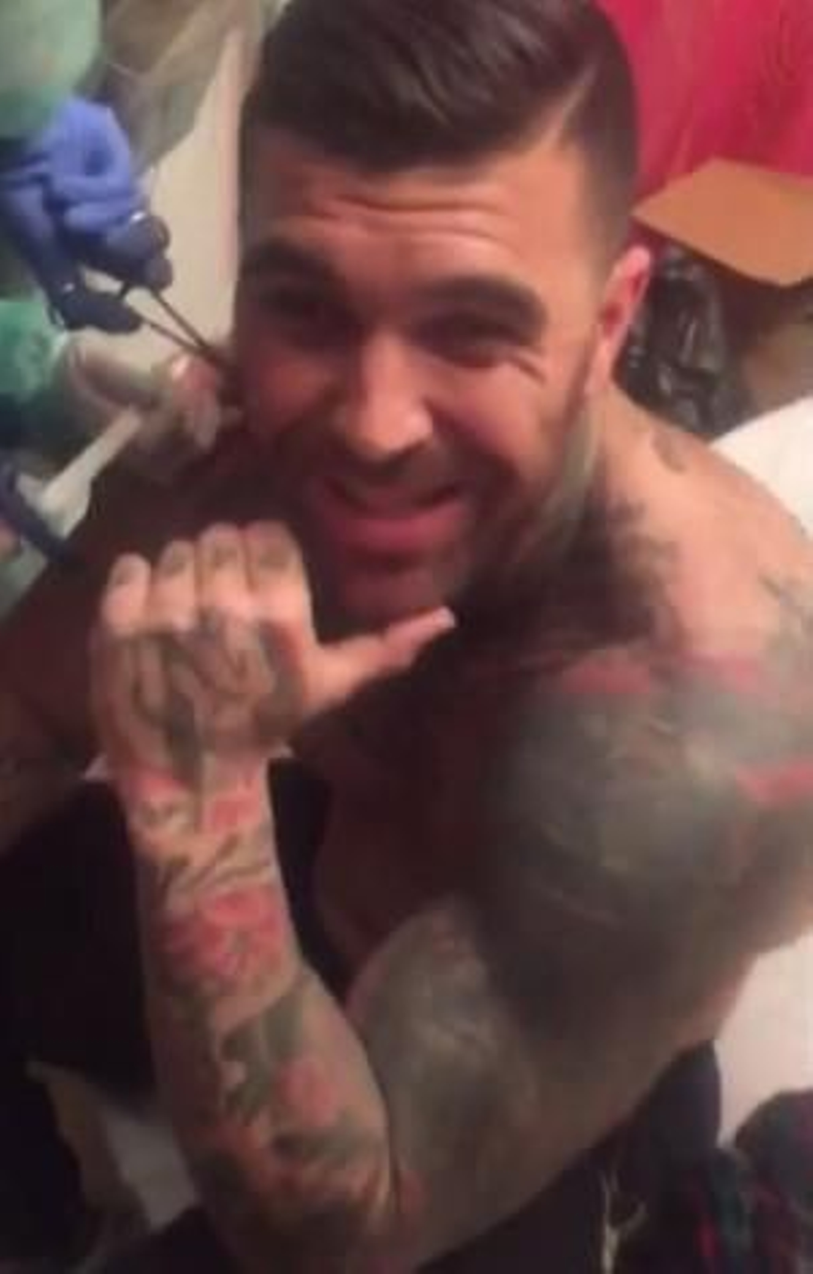 Captura del vídeo de la bala.