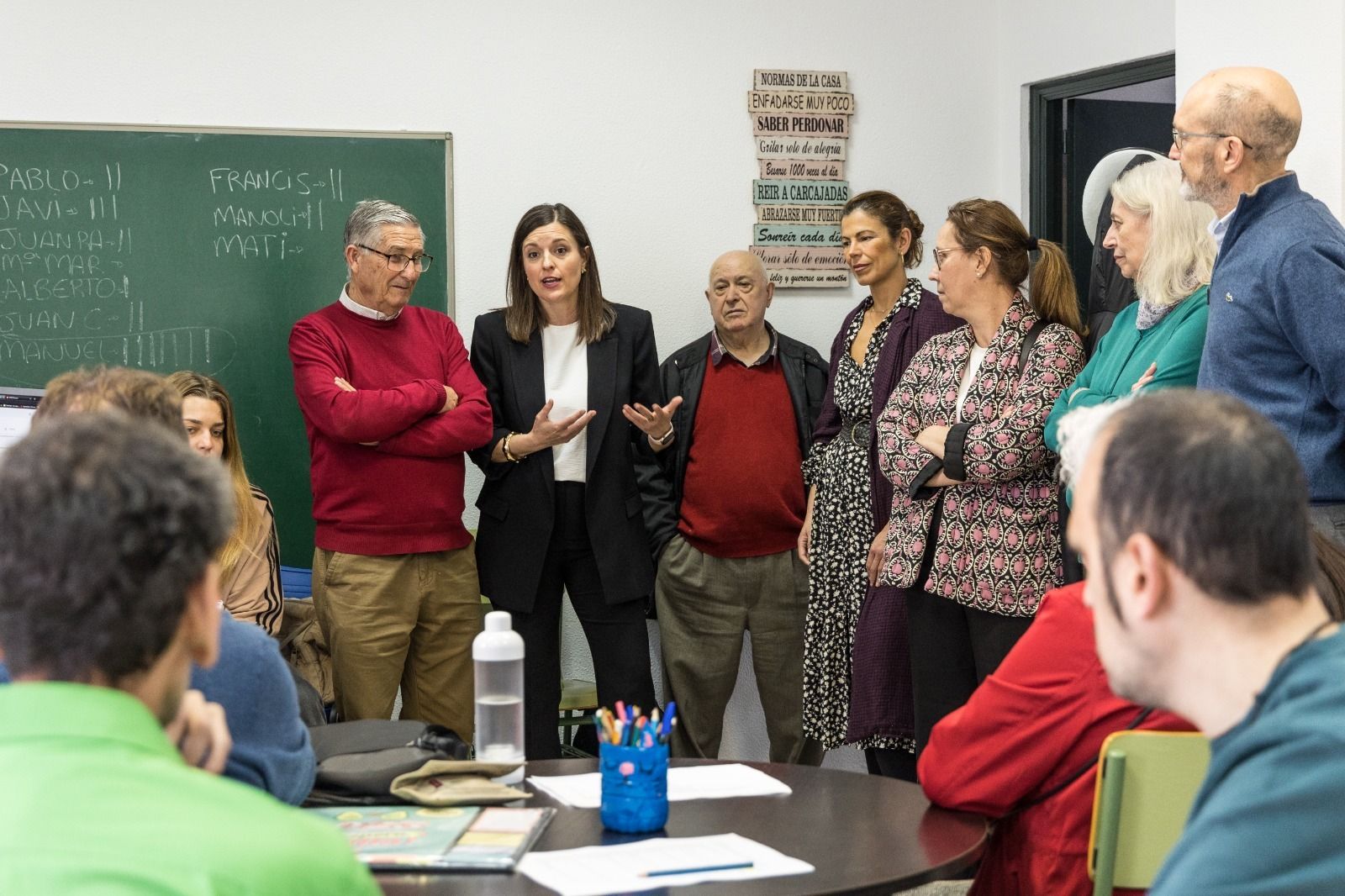 Patricia Cavada en la sede de Afemen en San Fernando.