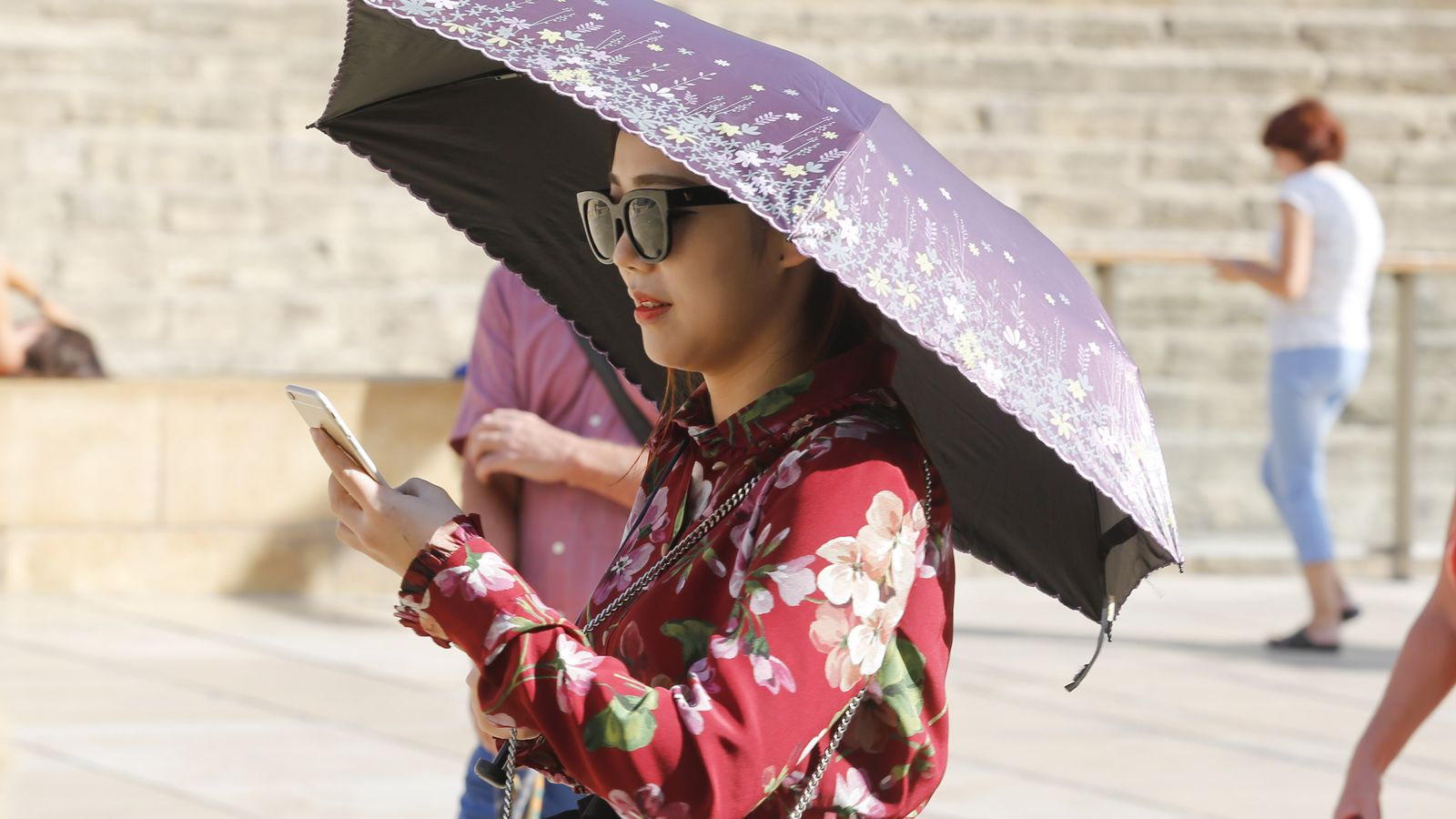 Una turista japonesa en Málaga capital
