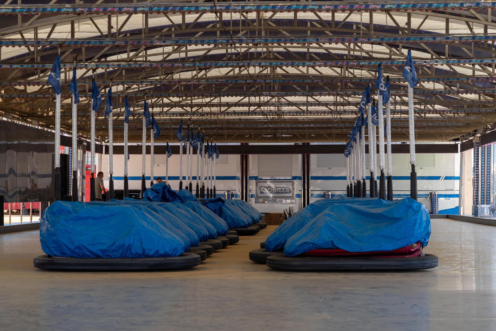 Imágenes de las Fiestas Colombinas días antes de su inauguración