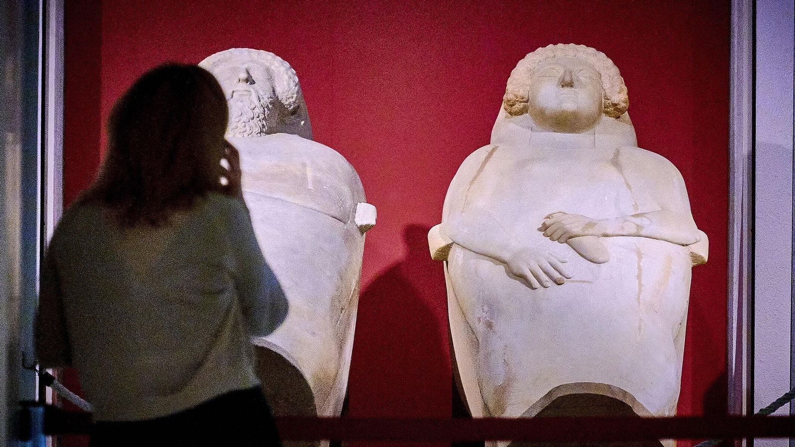 Sarcófagos fenicios del Museo Provincial de Cádiz.
