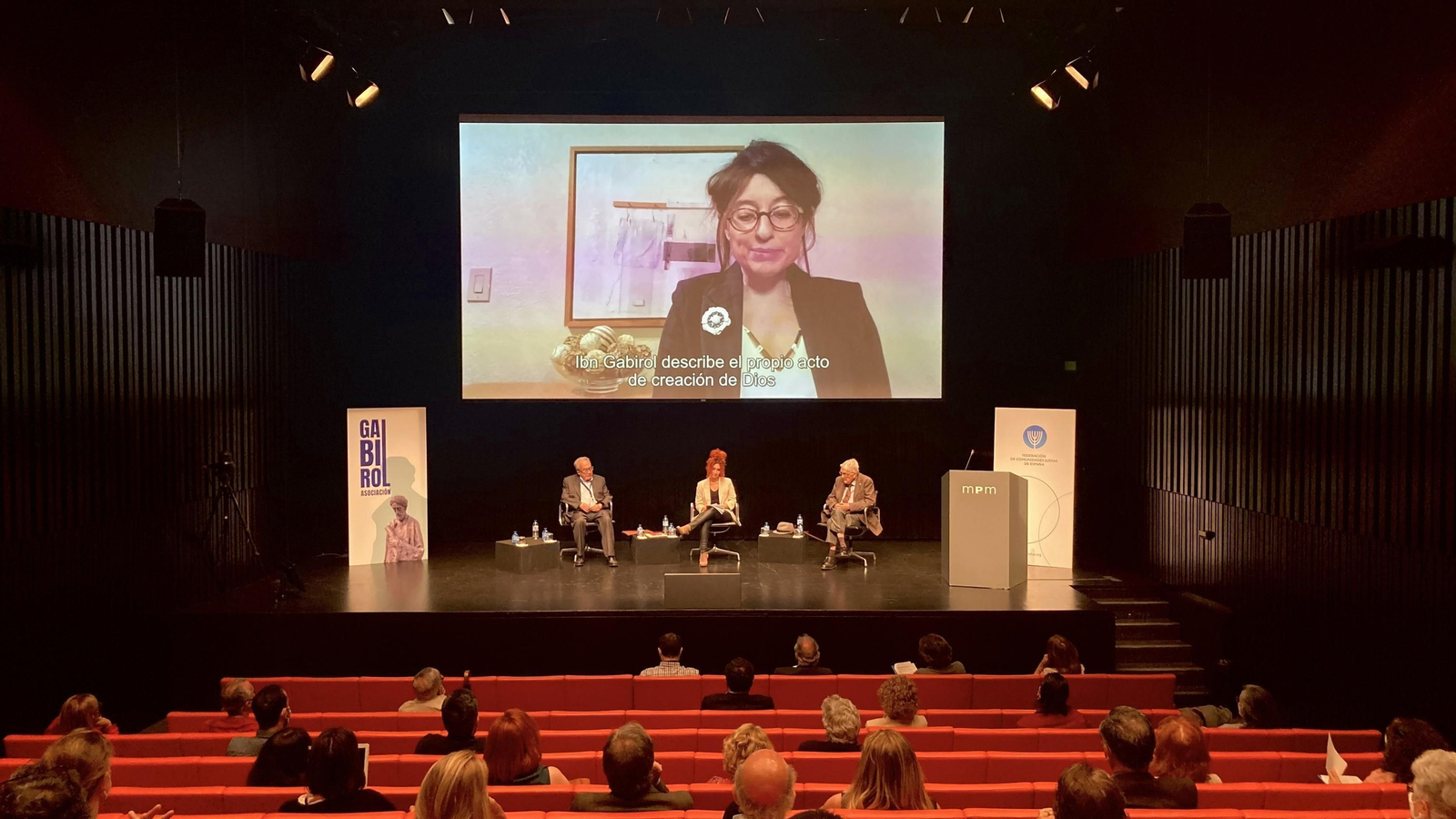 Intervención virtual de Sarah Pessin, en el Museo Picasso, durante las jornadas sobre Ibn Gabirol.