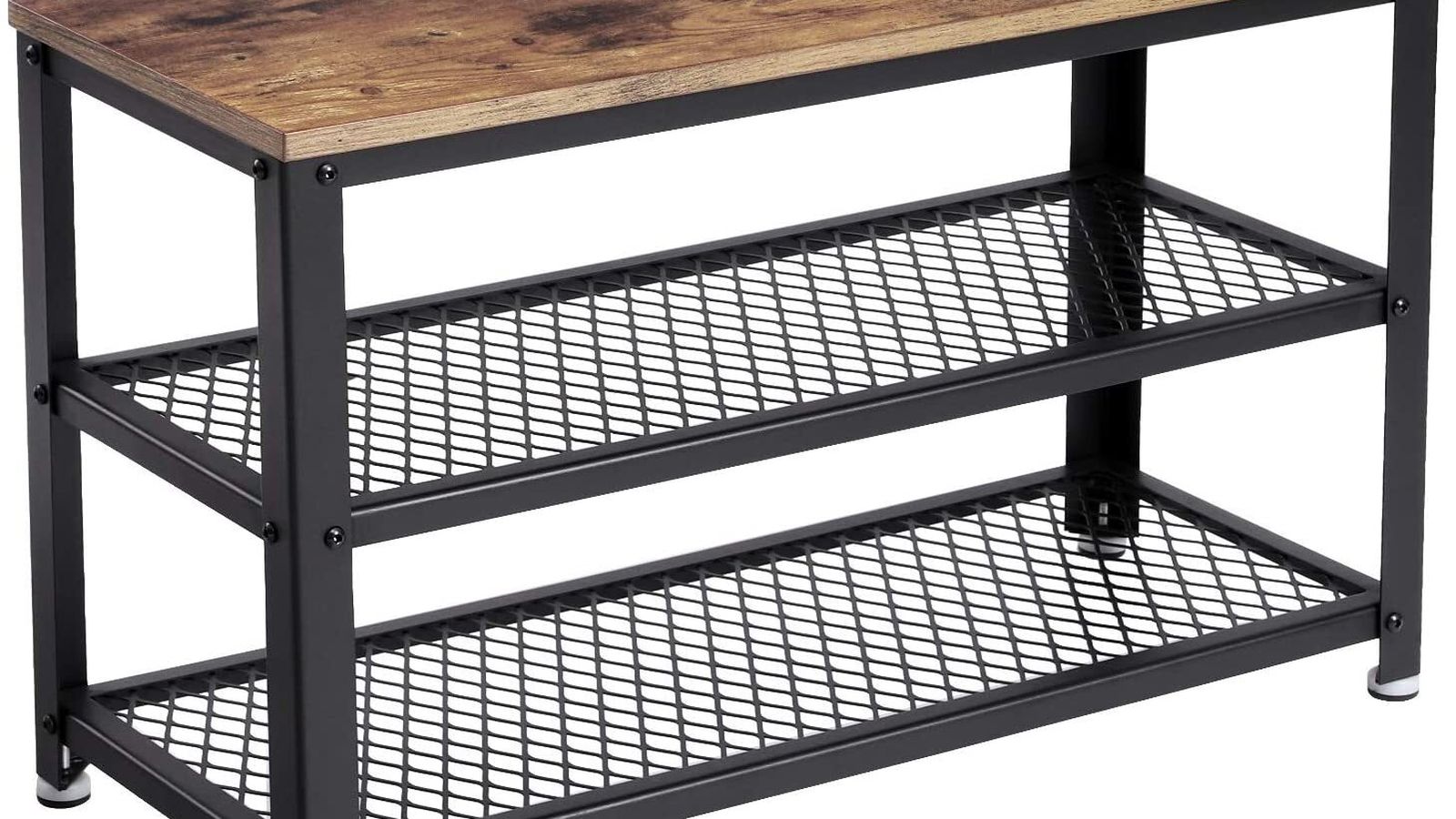 VASAGLE Banco Zapatero, Estante de Zapatos de 3