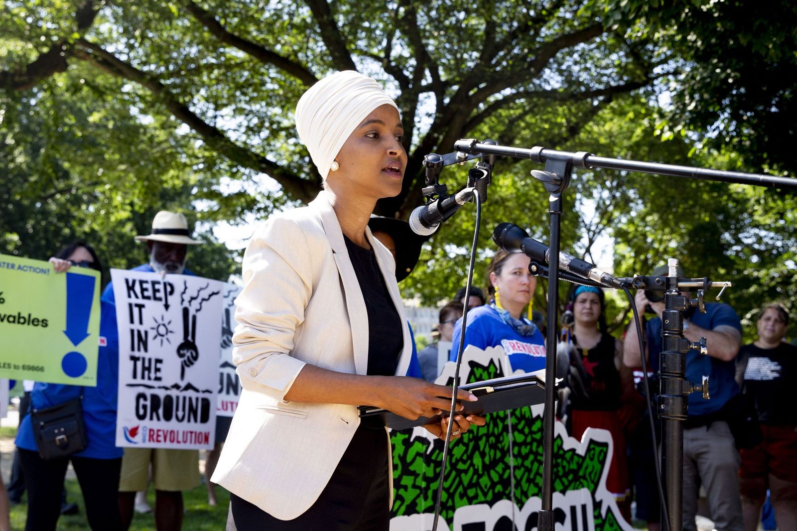 La representante demócrata por Minesota, Ilhan Omar.