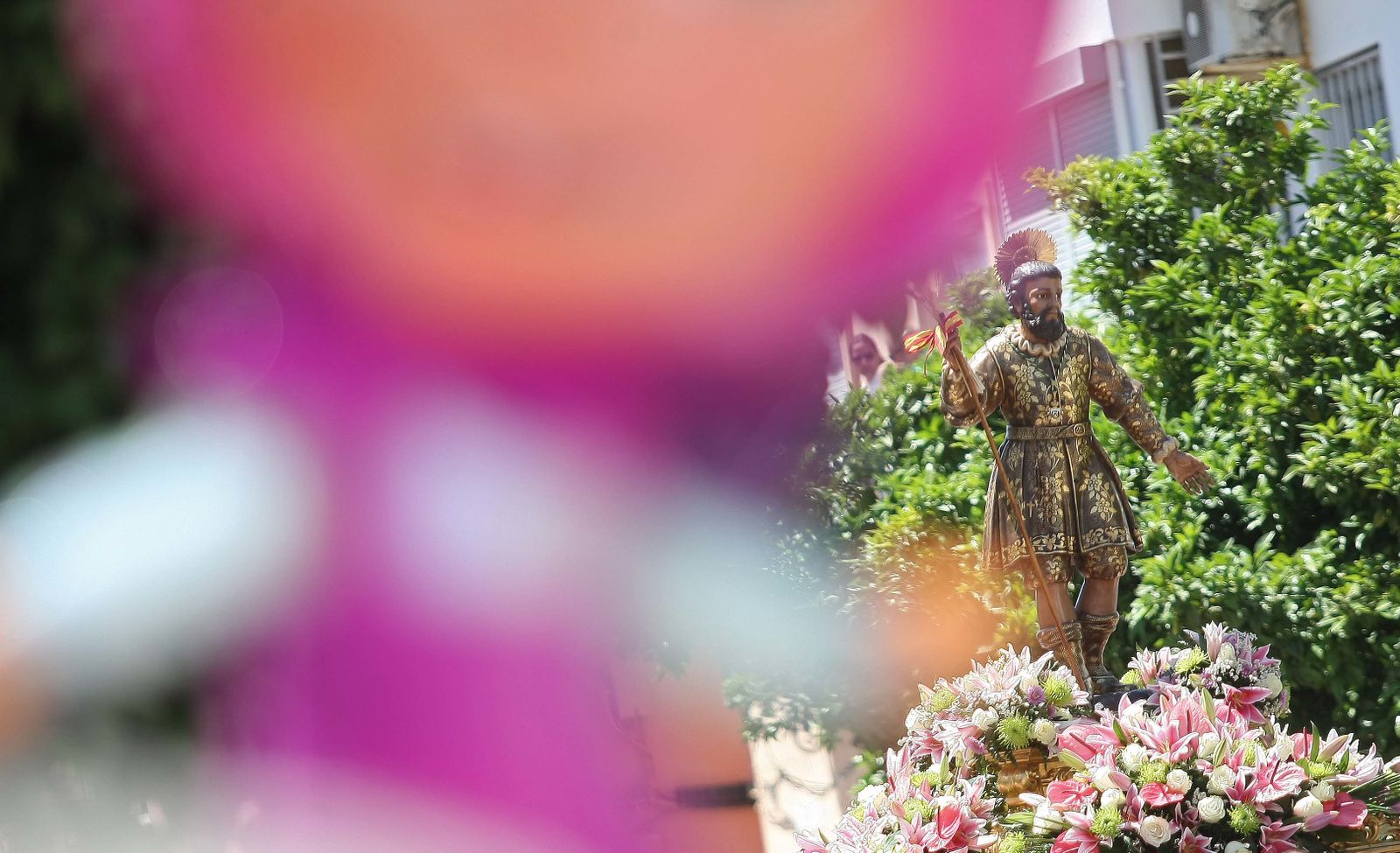 Procesión de San Isidro Labrador y la Virgen del Rosario en Los Barrios