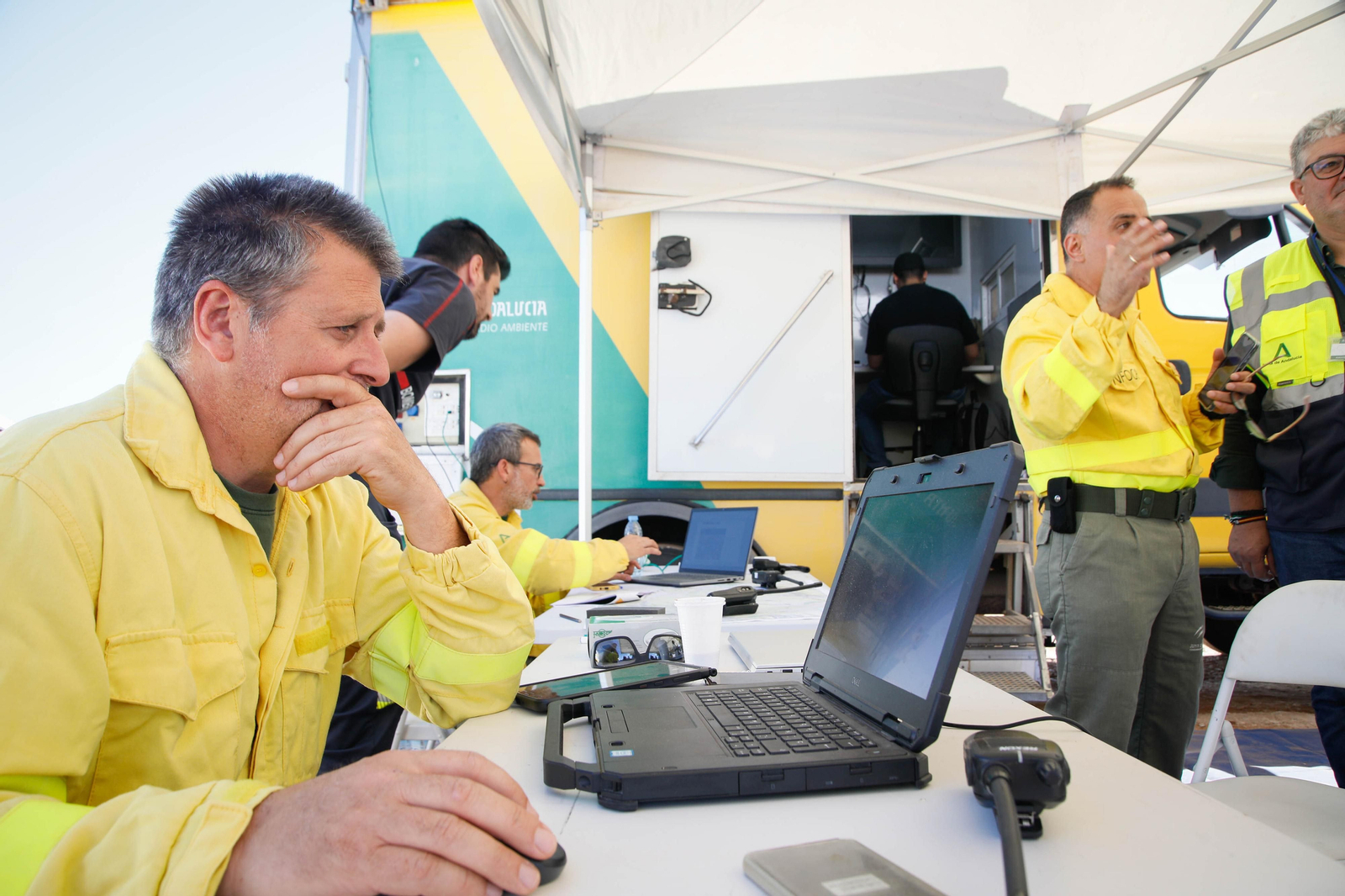 Así se ha vivido el simulacro de incendio forestal en Turre
