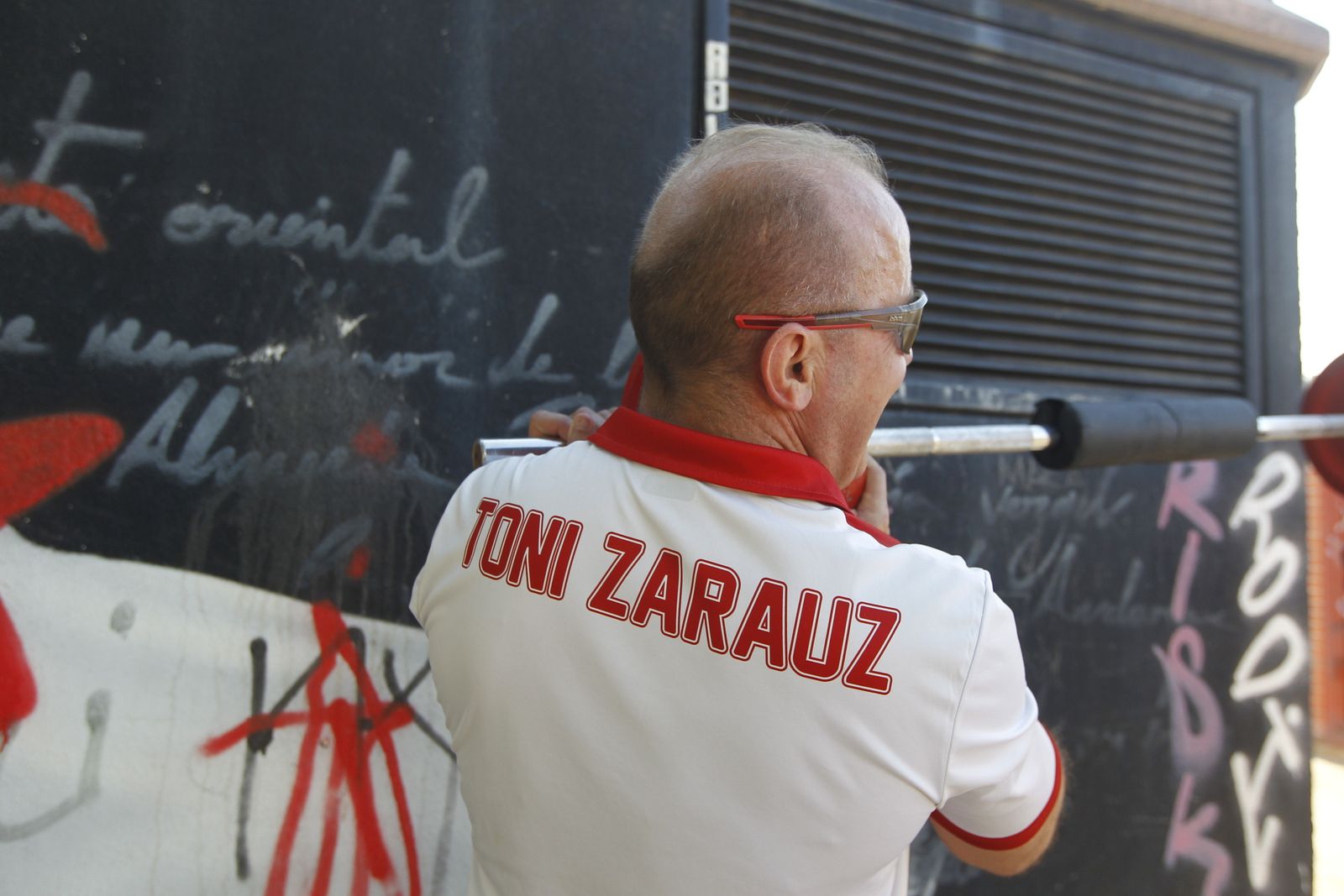 Entrenamiento del CD Atletas de Almería en el parque de Los Molinos