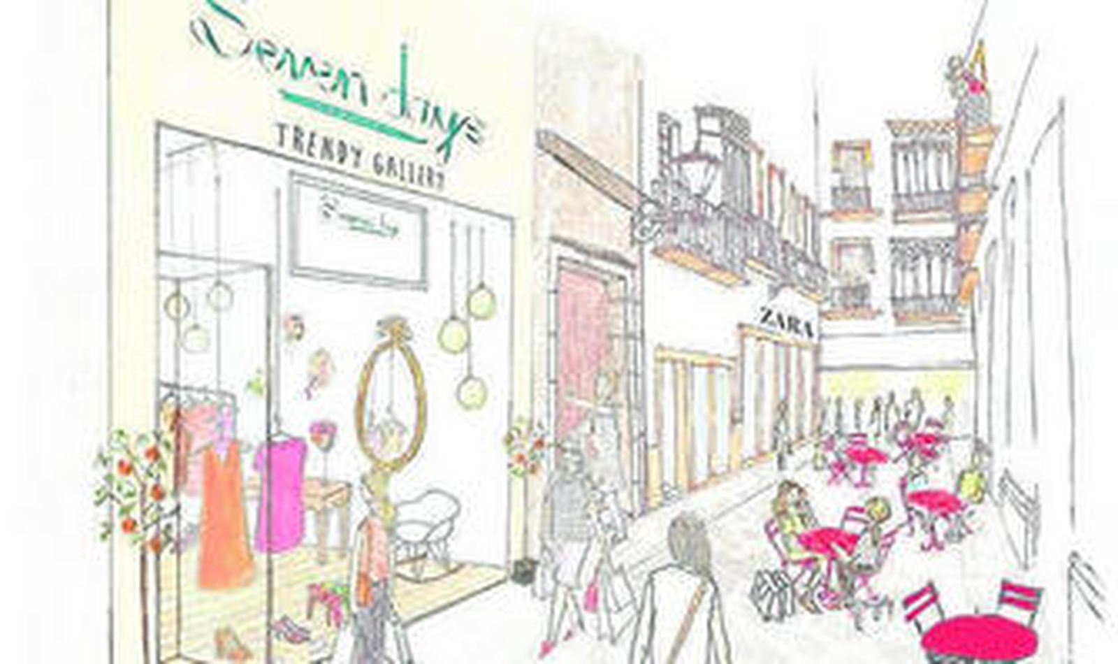 Ilustración con la que la firma Decoco presenta este nuevo espacio.