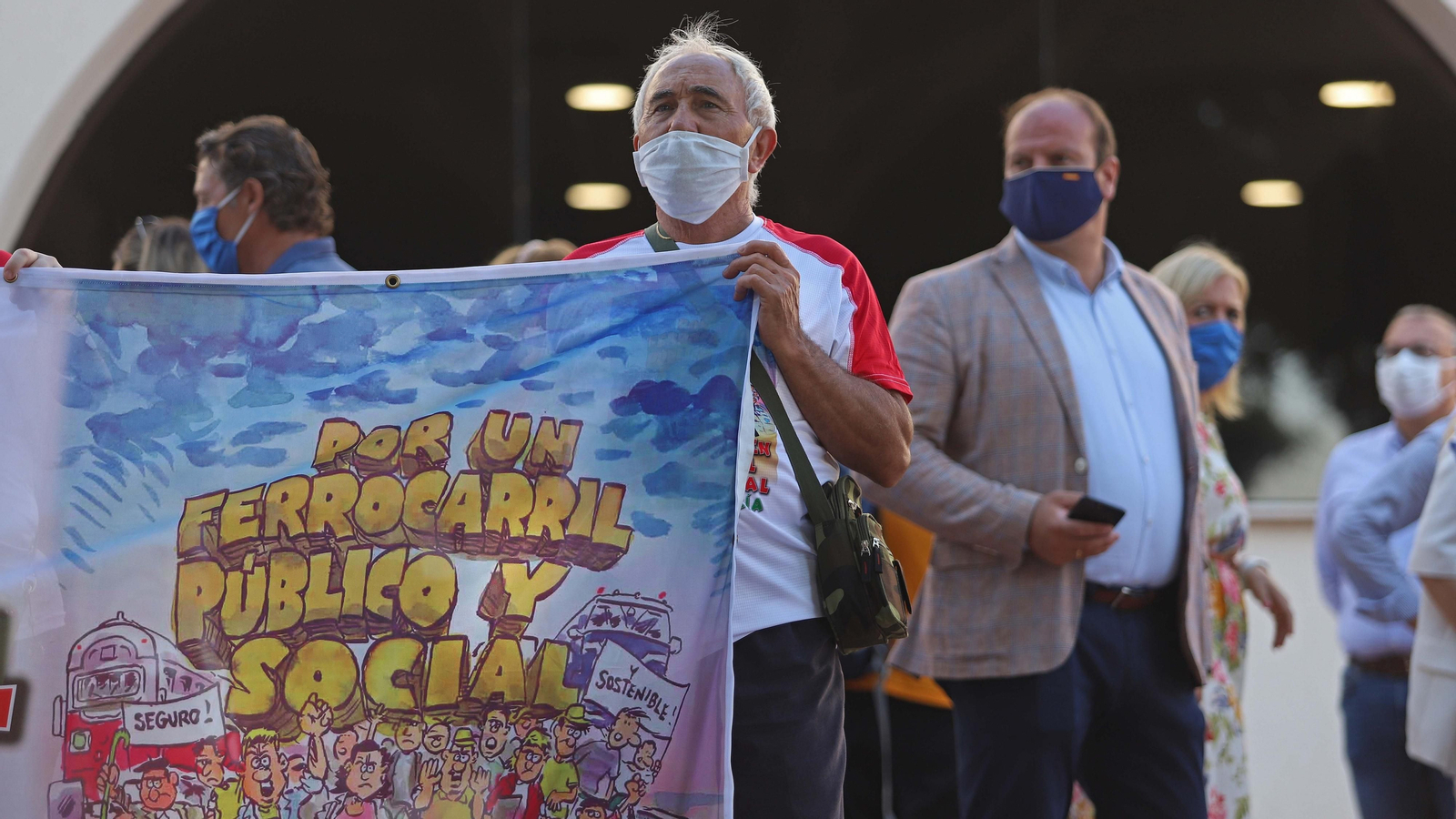 Concentración por el tren en Algeciras