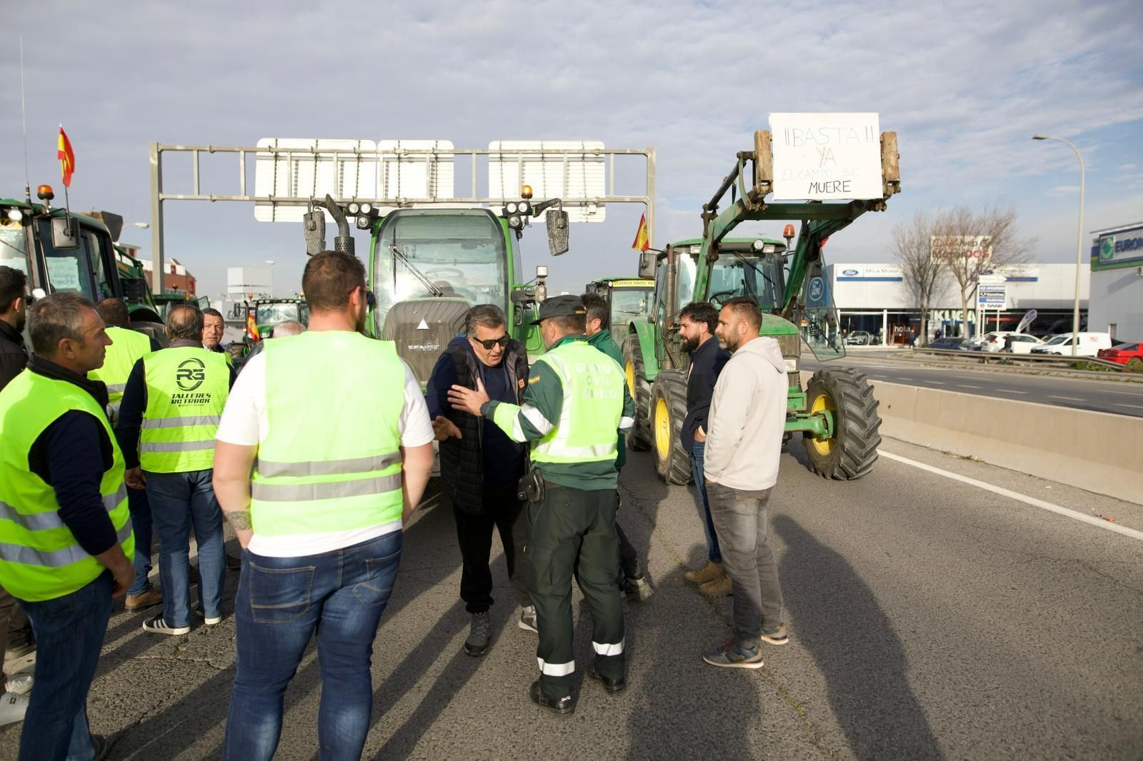 La tractorada de Granada, en imágenes