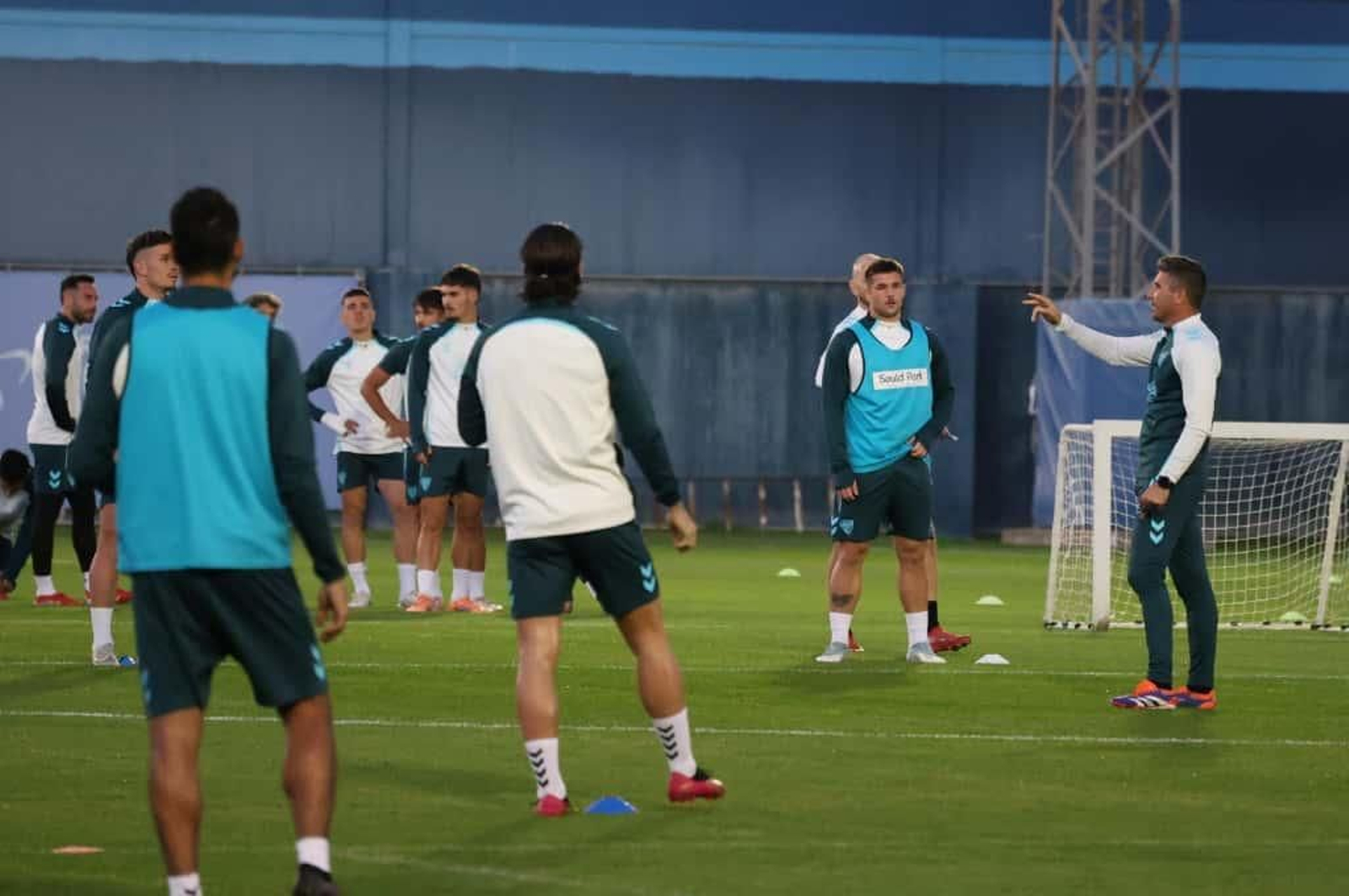 Así ha sido el primer entrenamiento del Málaga CF de Funes