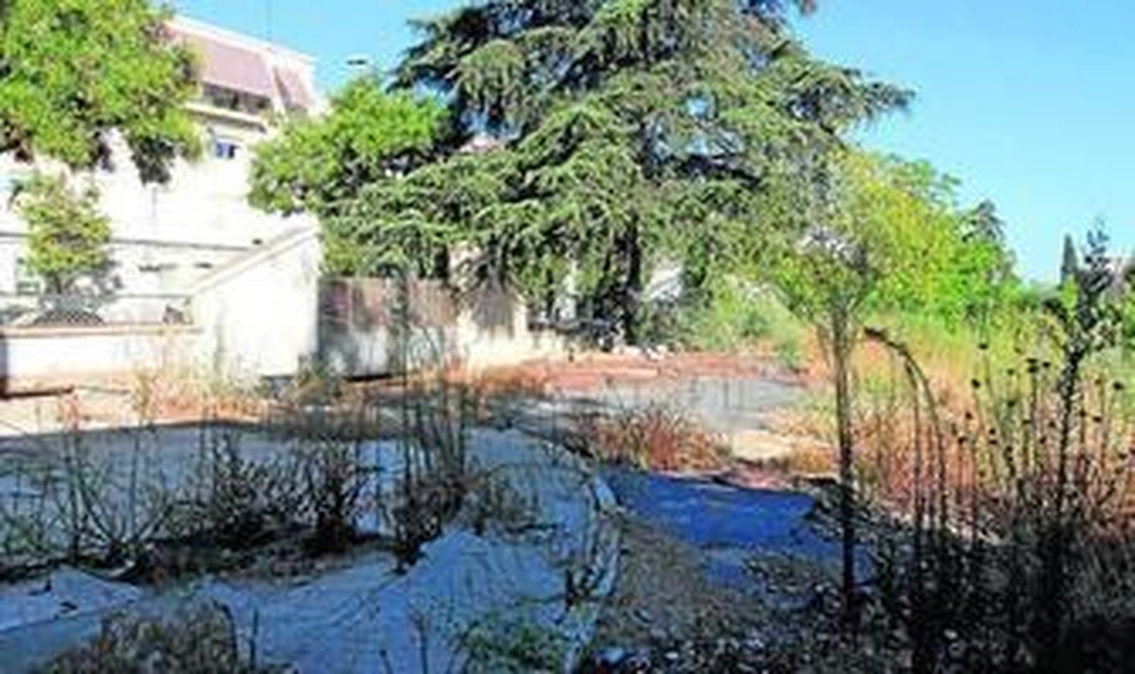 Solar del antiguo hospital Manuel Lois en los que Ayuntamiento proyecta construir una zona deportiva.