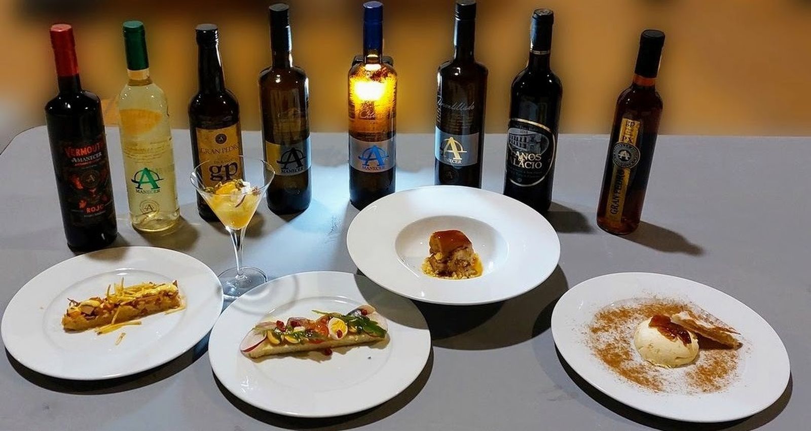 Platos del chef Matías Vega basados en la talega de los jornaleros de Bujalance.