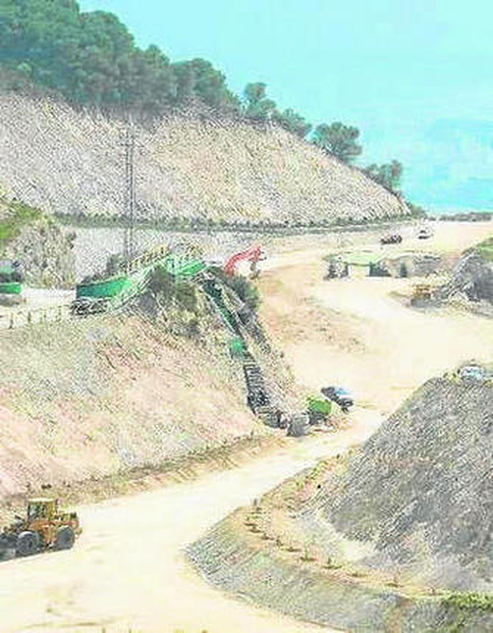 Explotación de áridos.