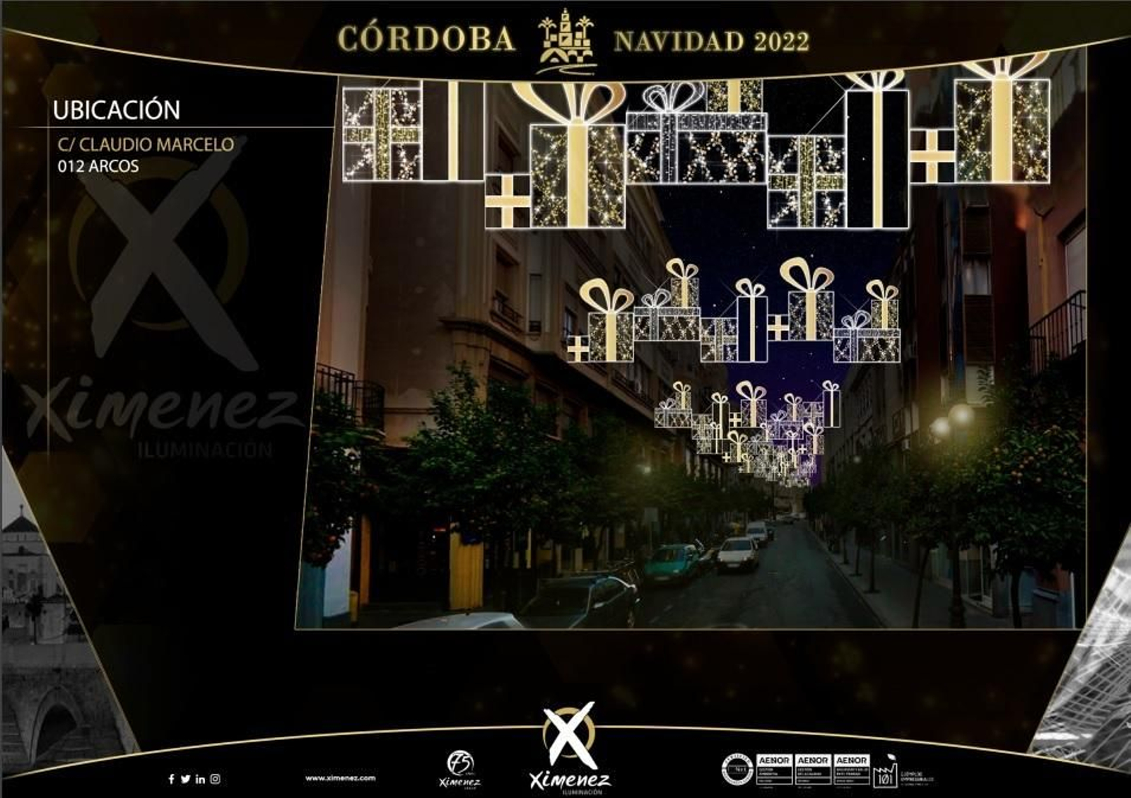 Así es el alumbrado navideño que iluminará las calles de Córdoba este 2022, en imágenes