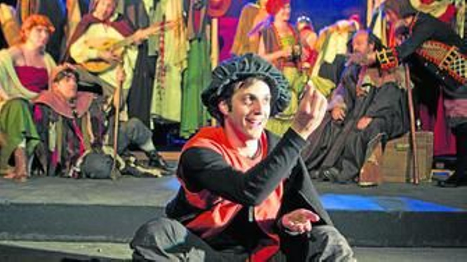 Un instante de la puesta en escena de 'El Buscón' de Quevedo a cargo de la compañía Teatro Clásico de Sevilla.