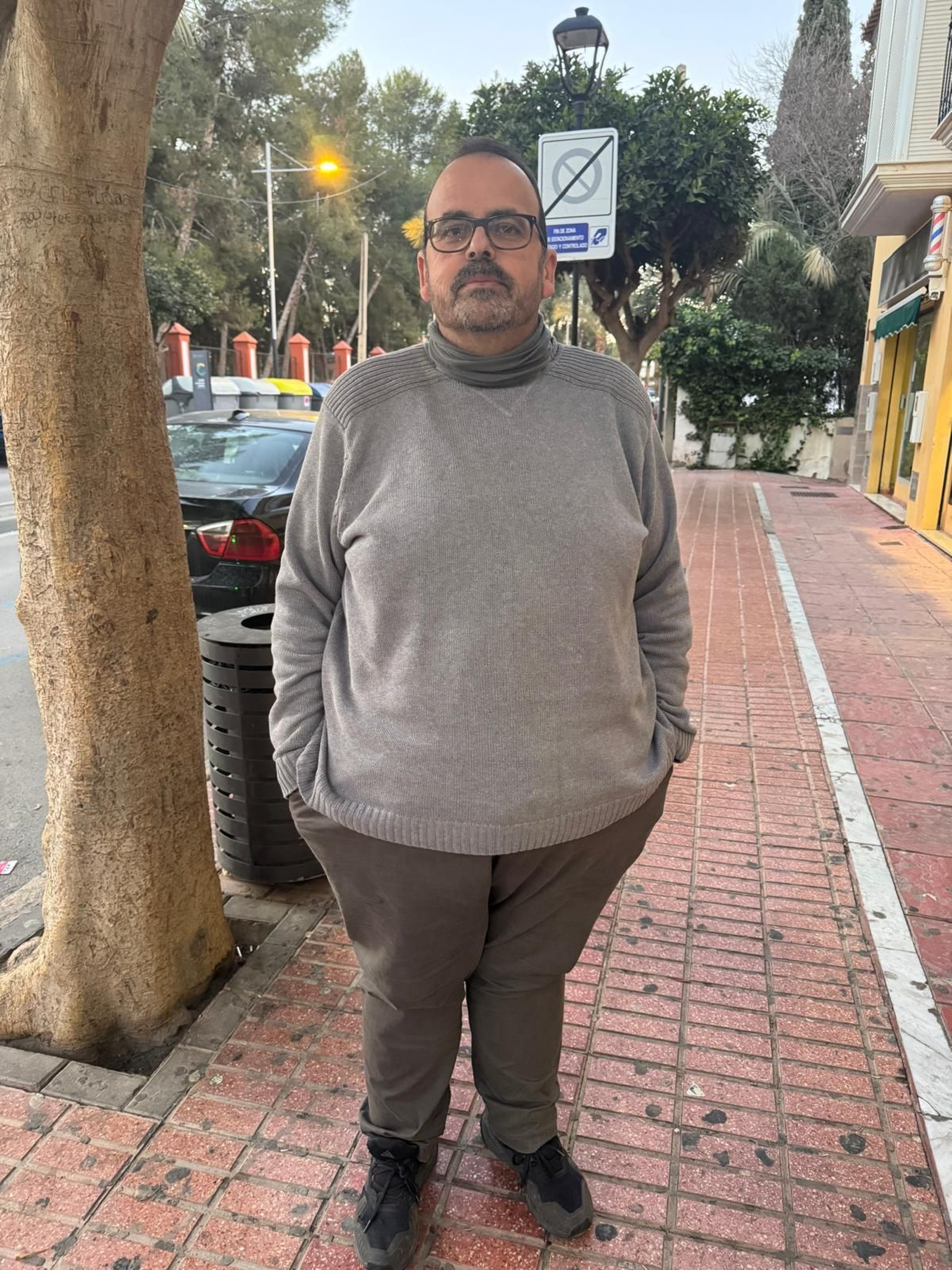 José Antonio Aragón, después de la operación.