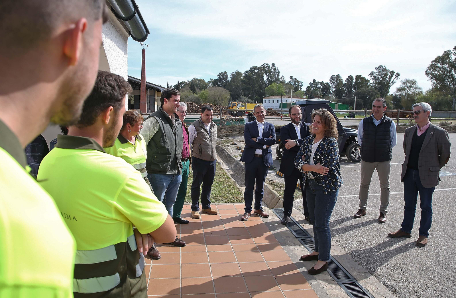 Visita de Teresa Ribera a la finca La Almoraima