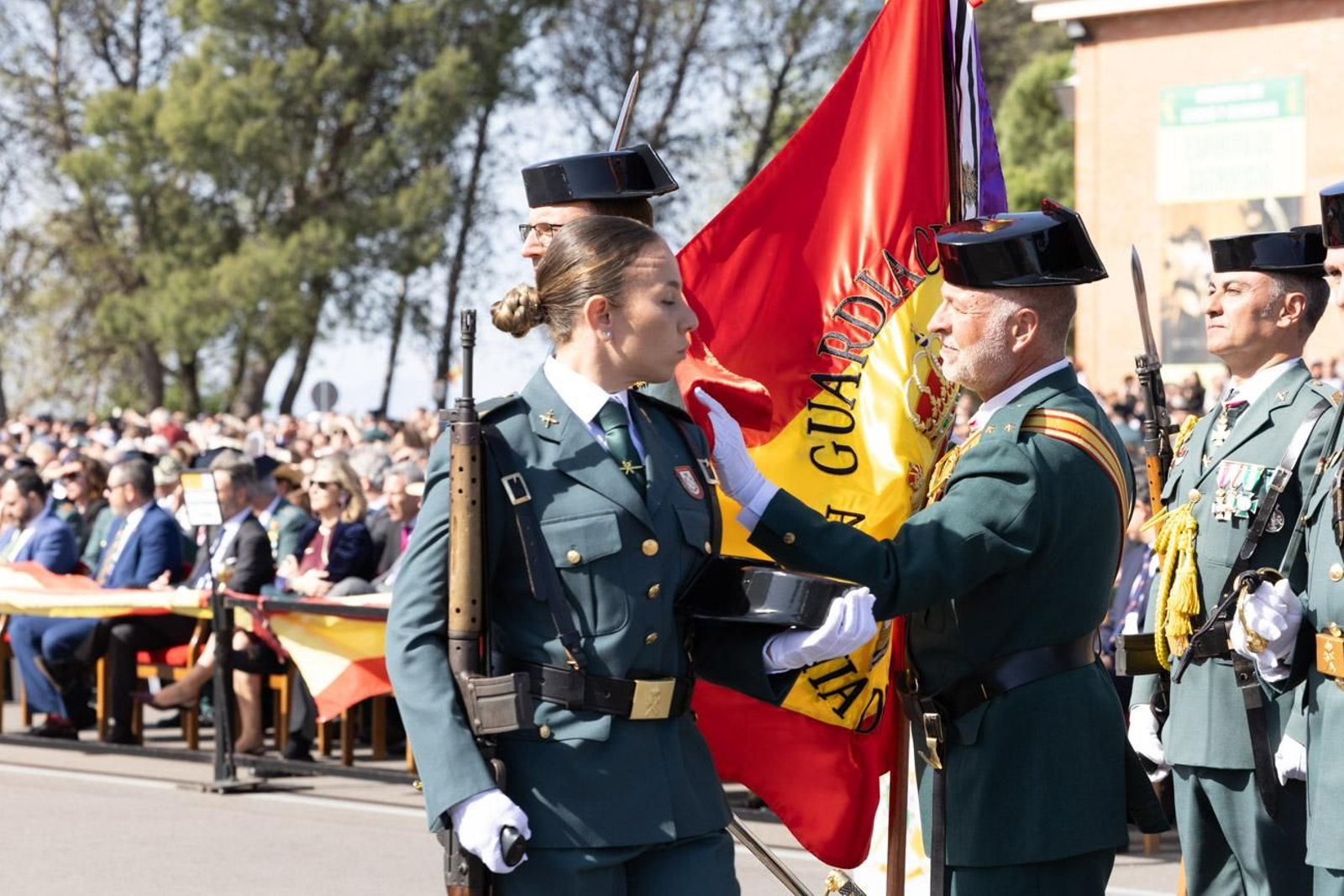 Acto de jura de bandera de la 130ª promoción de guardias civiles de la Academia de Baeza