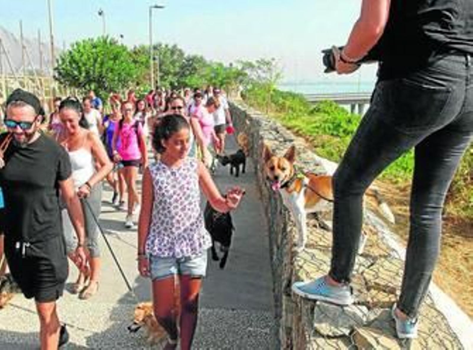 El inicio de la 'Canminata', en el Paseo de Cornisa.