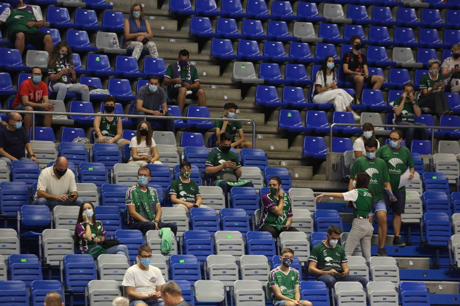 Fotos de la afición del Unicaja, esta temporada.