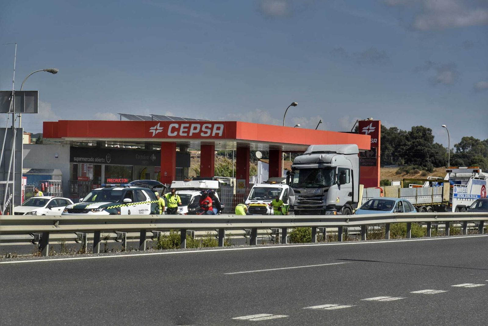 Atasco en la A-7 en dirección Algeciras