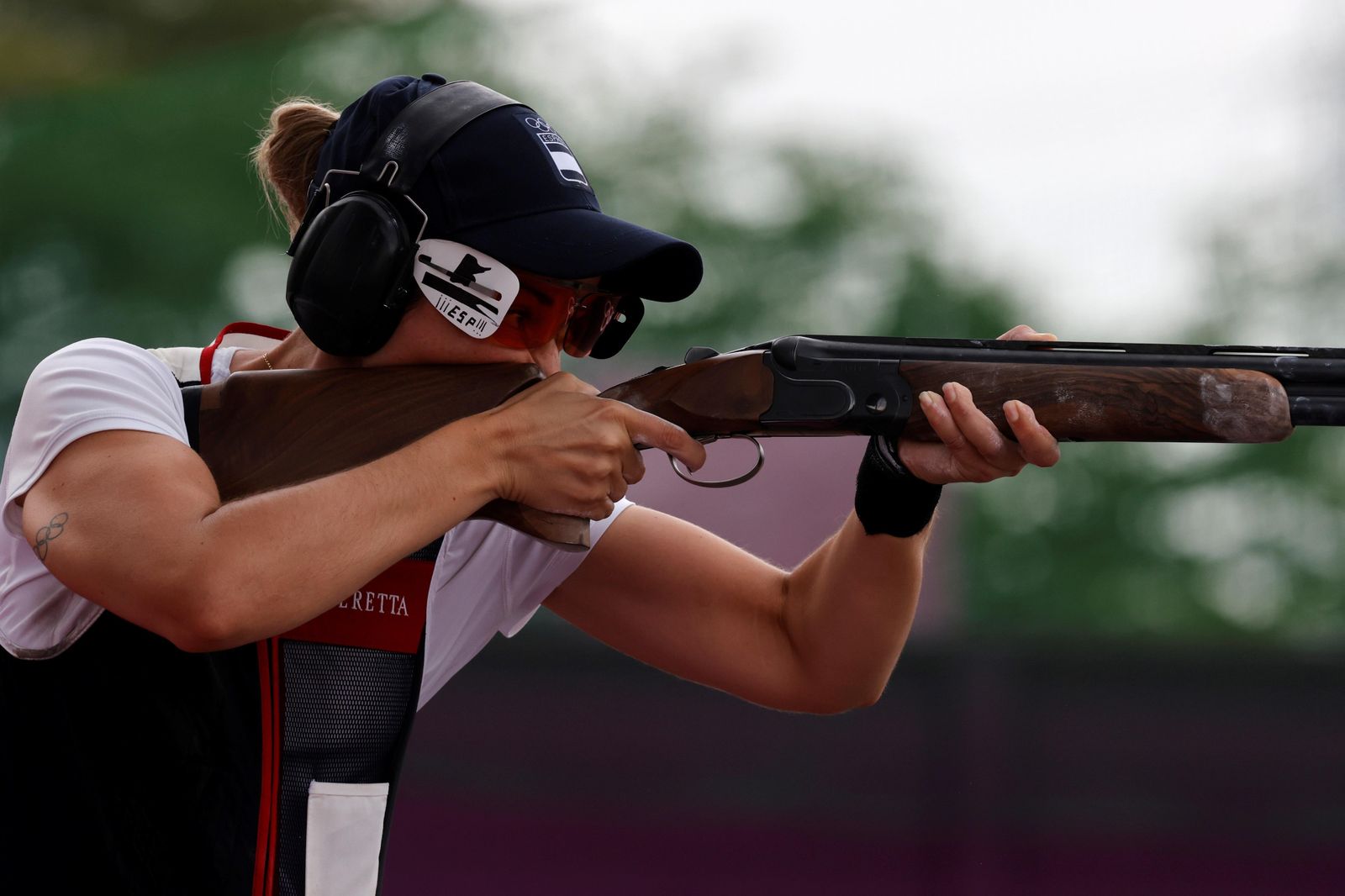 Fátima Gálvez, en una competición internacional con España.