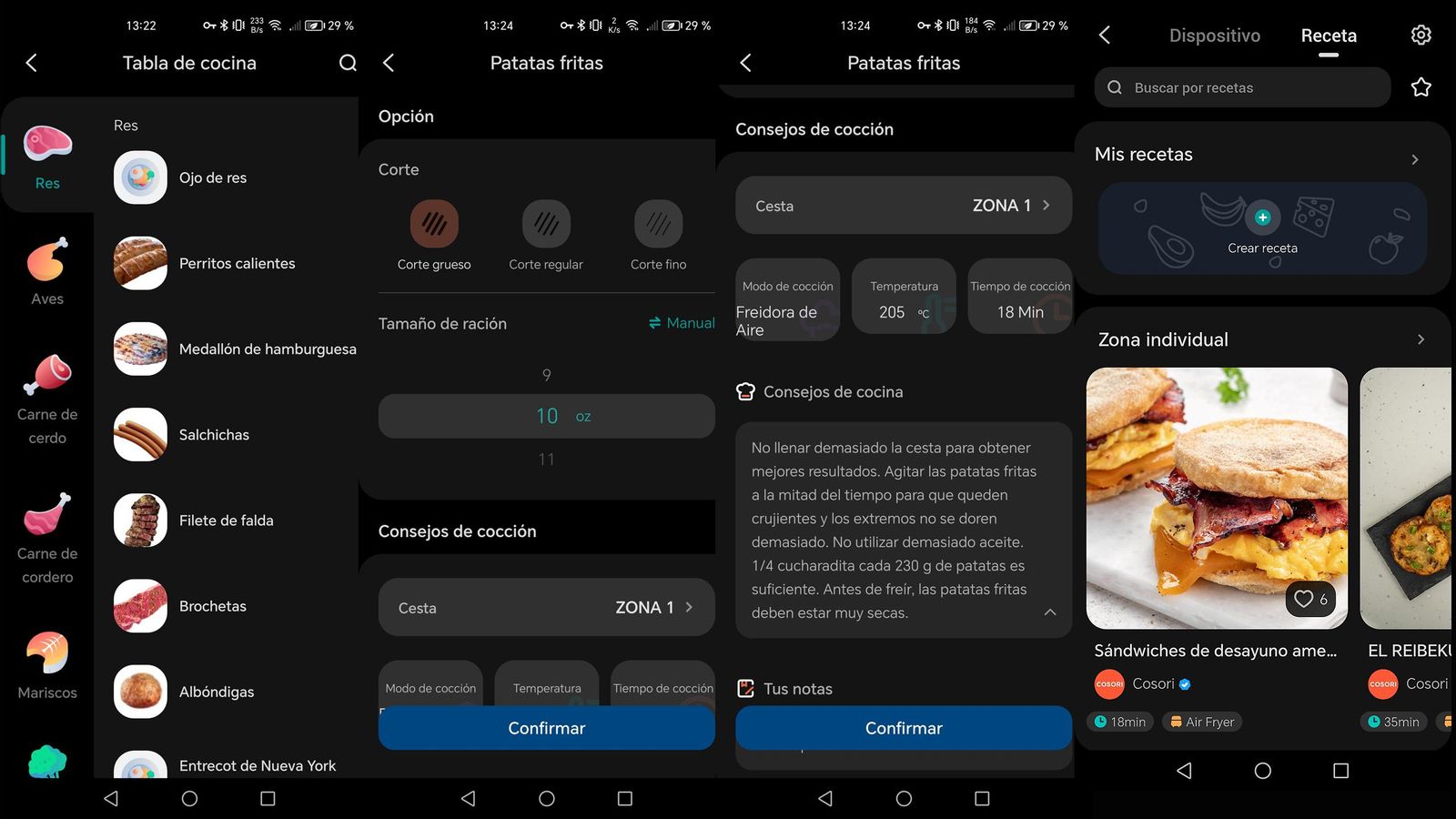 Freidora de aire Cosori Dual Blaze Twinfry Chef Edition 10 litros