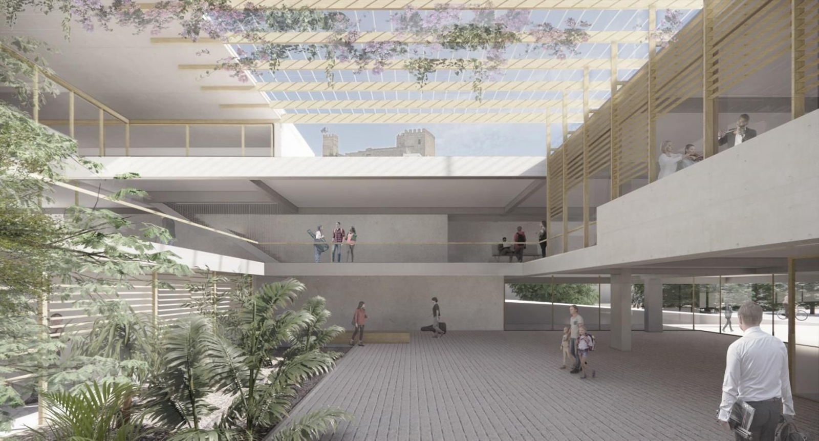 Recreación de la Ciudad de la Música en Carmona.