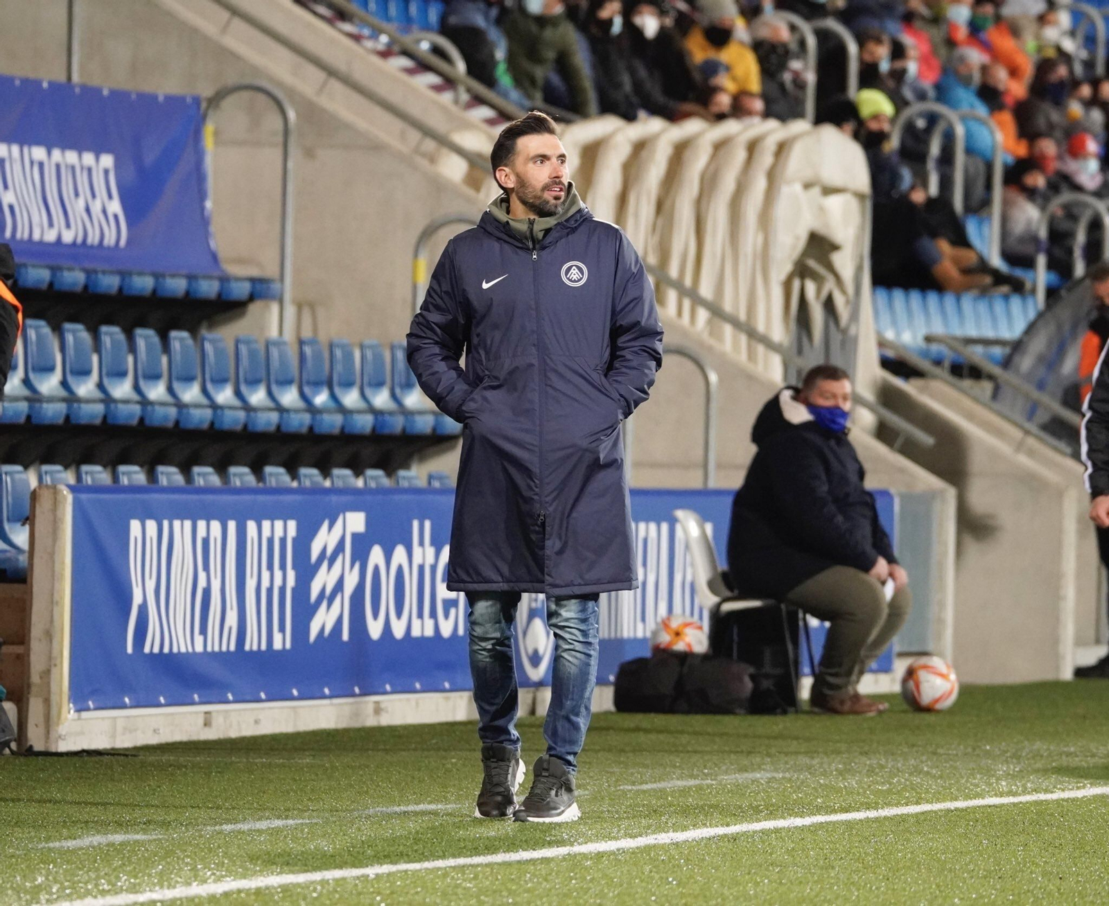 Sarabia, durante un partido con el Andorra.