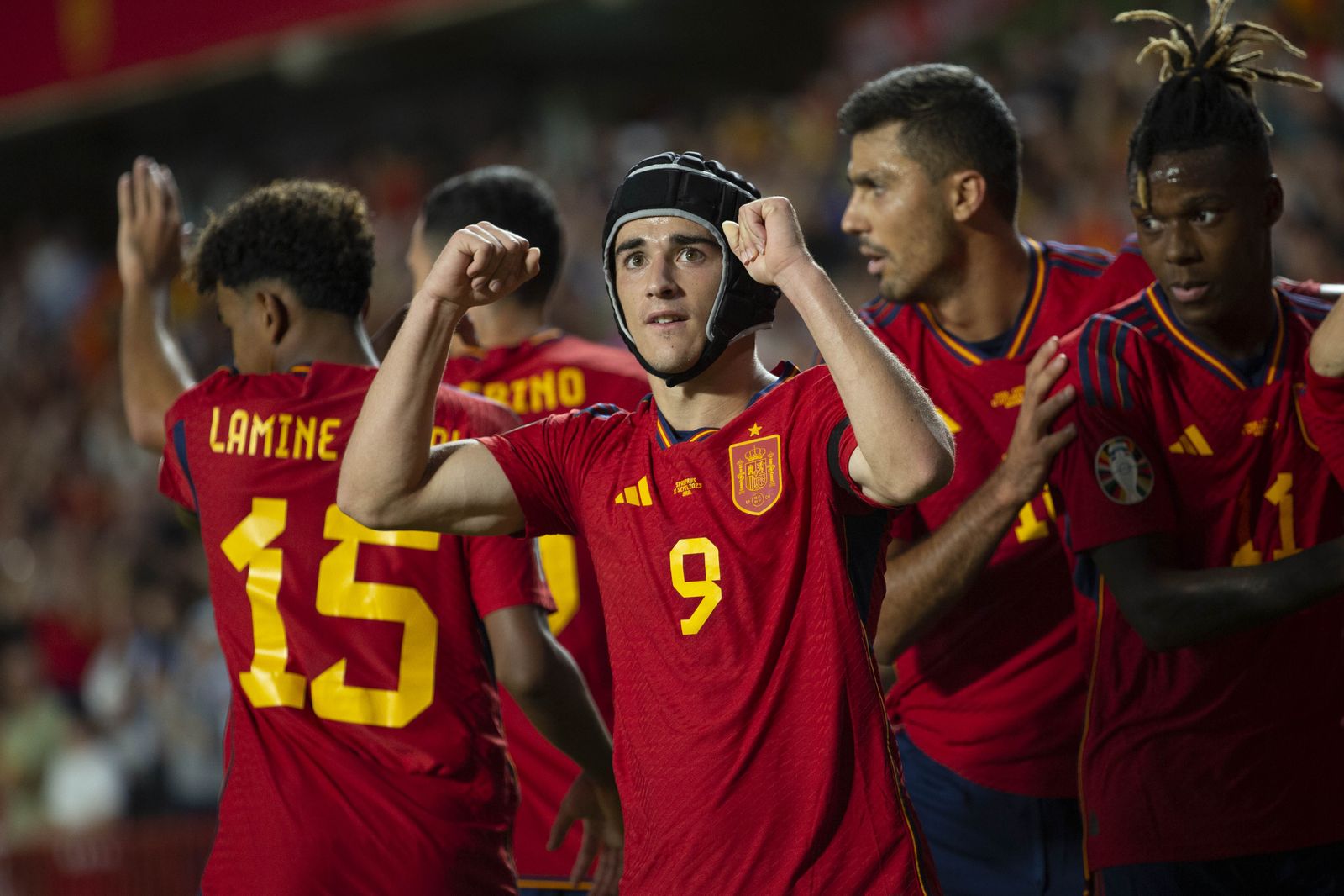 Gavi fue el autor del primer tanto de la Selección española.