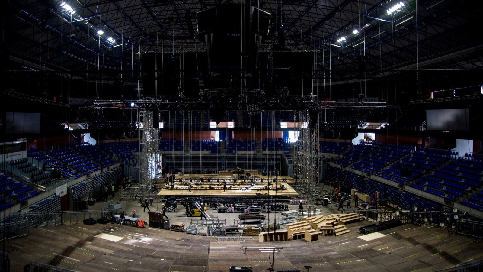 Otra panorámica de la evolución de los trabajos en el Martín Carpena.