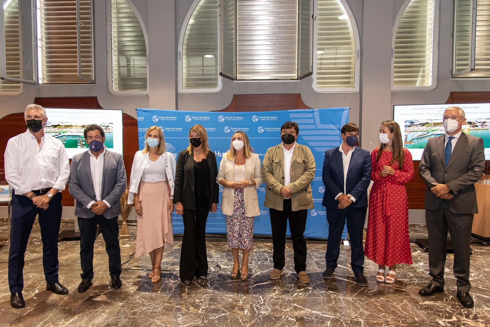 Imágenes de la presentación de la marina del Odiel del Puerto de Huelva