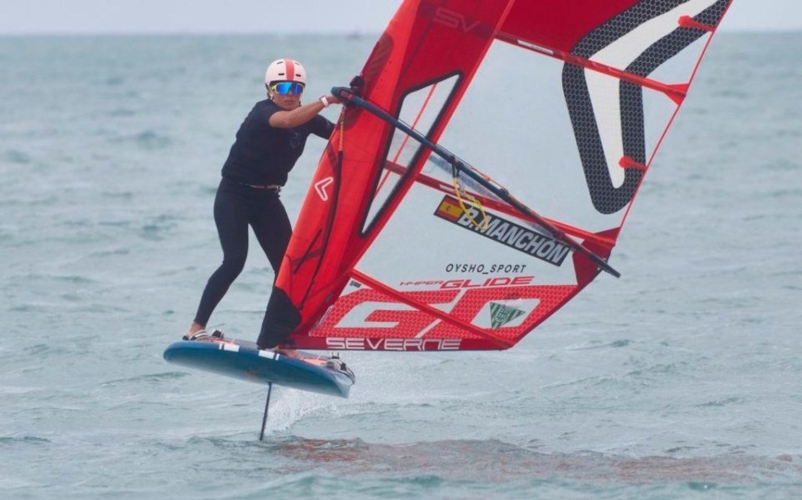 Blanca Manchón, durante la competición en Santa Pola.