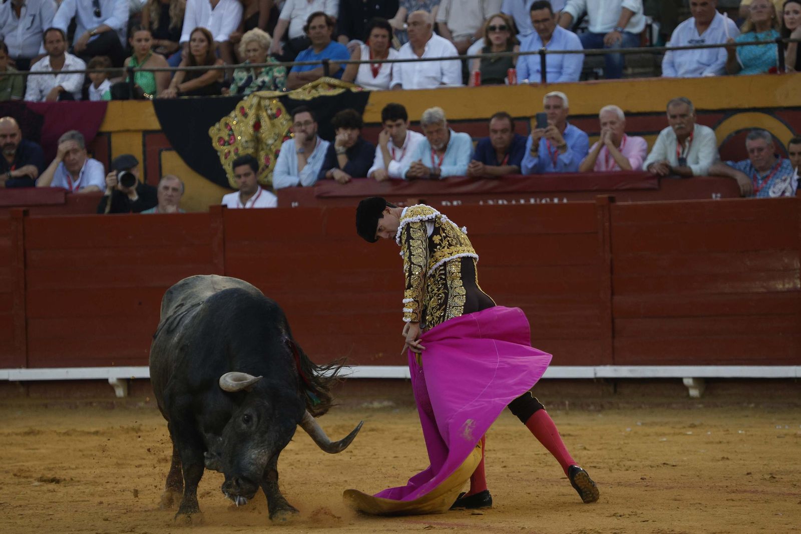 Una decepcionante corrida de Miura con Esaú Fernández a hombros cierra Algeciras