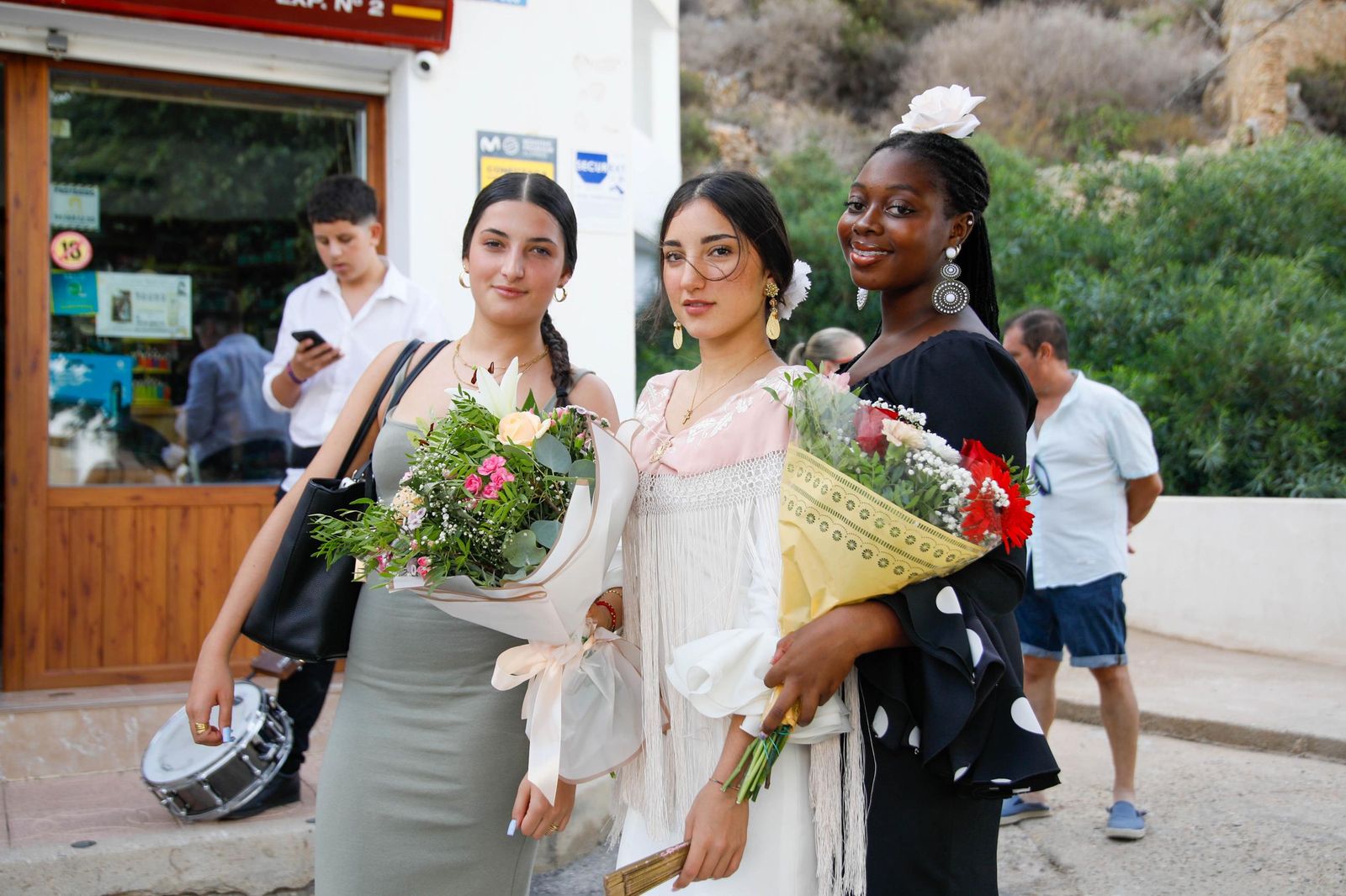La Subida del Agua de las fiestas de Mojácar, en imágenes