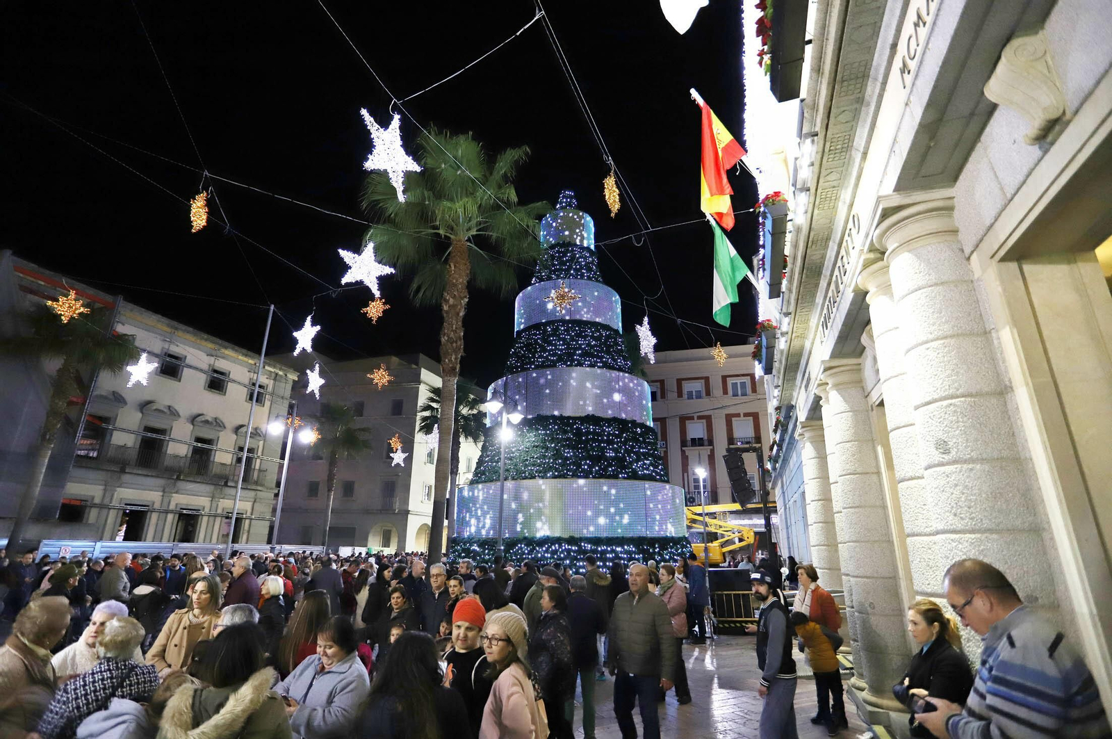 Imágenes del encendido del alumbrado navideño