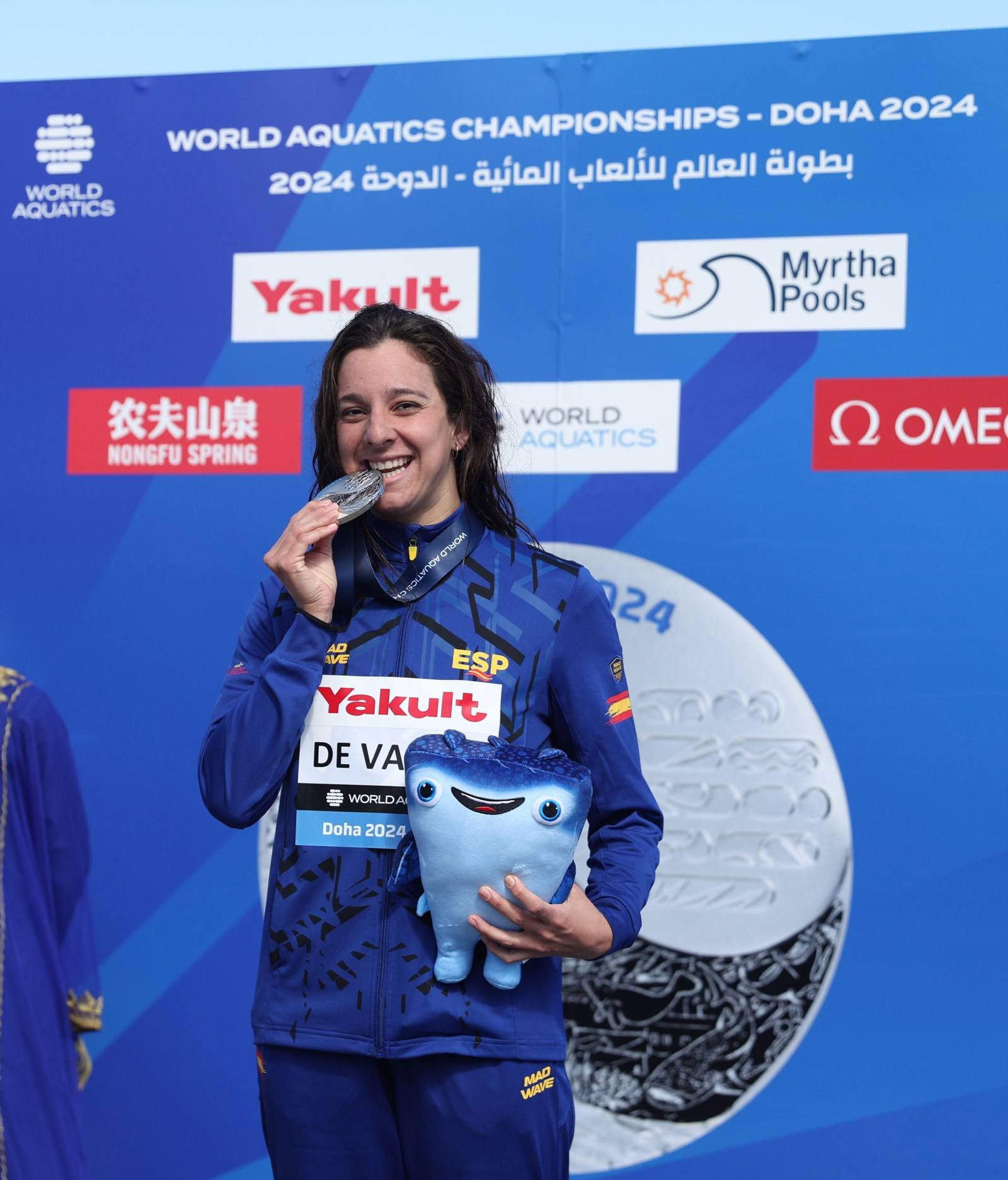 María de Valdés, la plata mundial en aguas abiertas en fotos