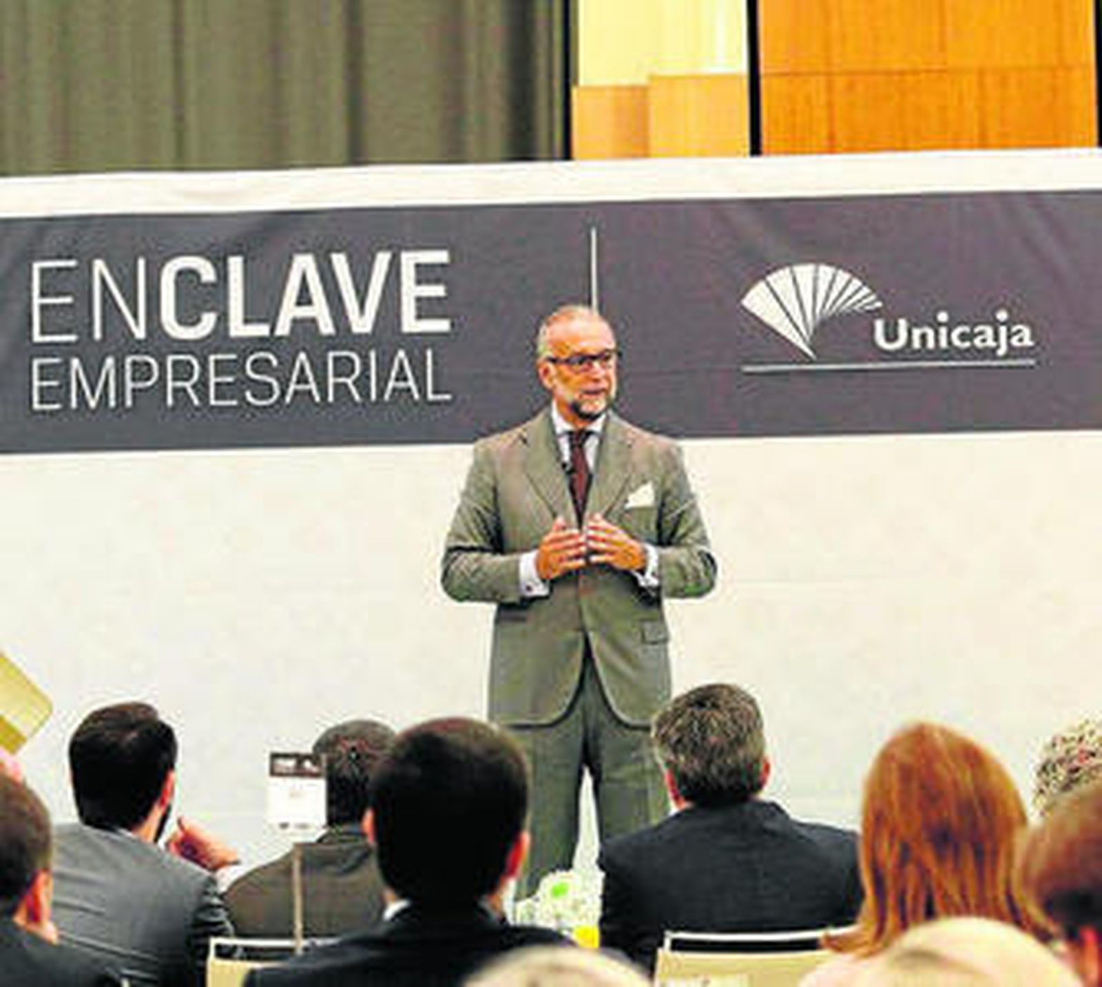 O'Kean, ayer en un momento de su conferencia.