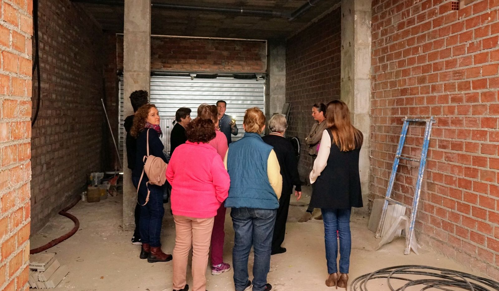 Visita al local donde se realizarán las obras de ampliación.