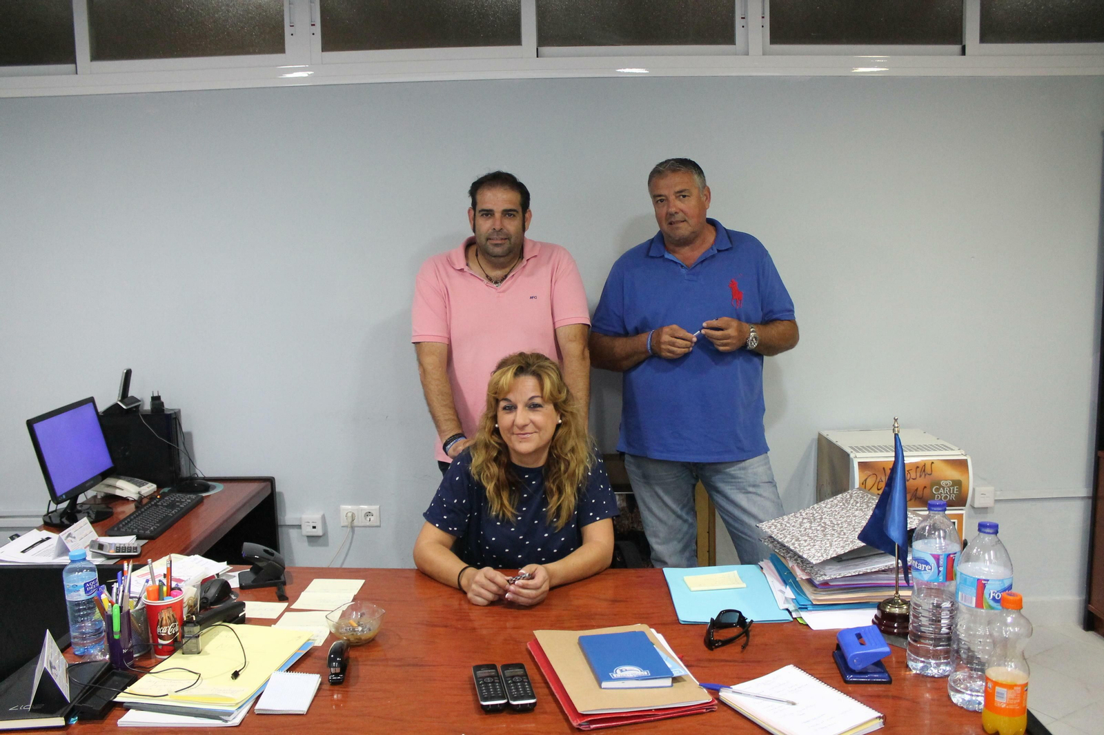 Manuel Gómez Fontao 'Noly' (i) presentará su candidatura para la presidencia del San Fernando.