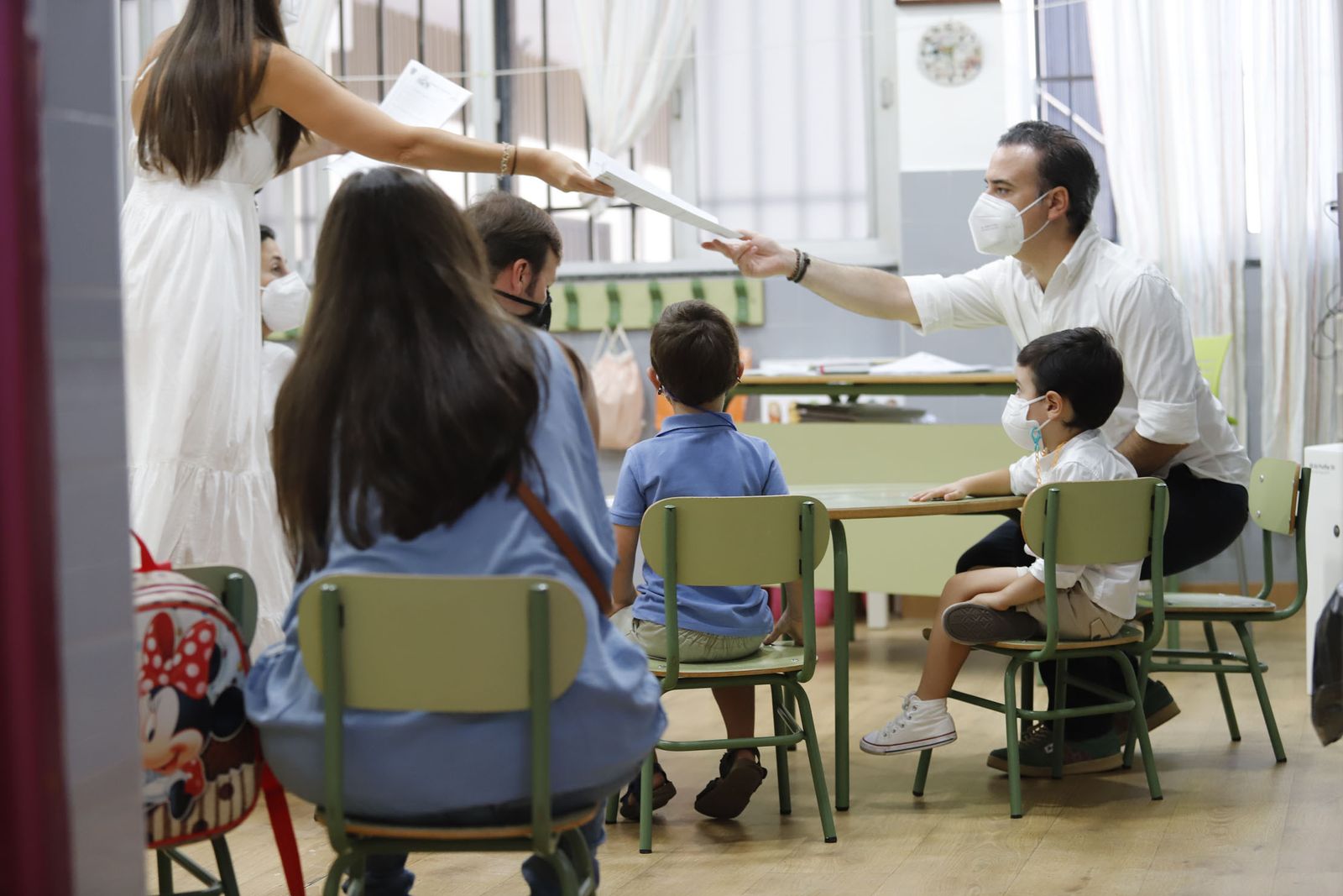 Imágenes de la vuelta al cole en las aulas de Huelva