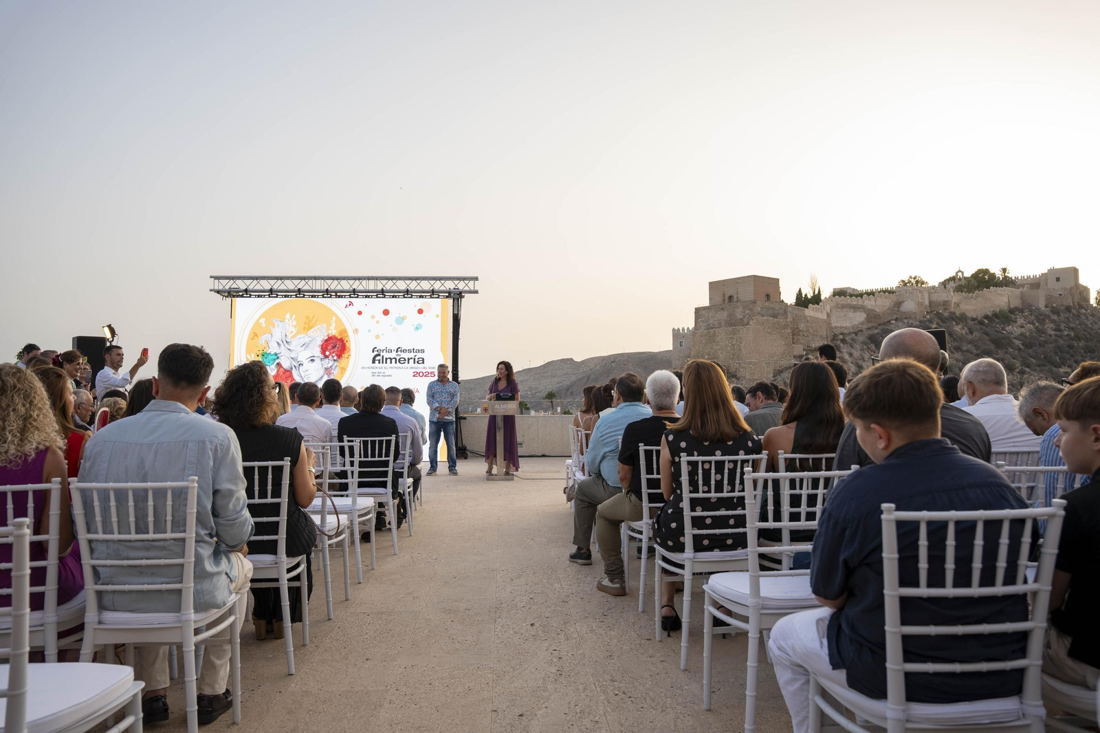 Las imágenes de la presentación de la Feria de Almería 2025 en honor de la Virgen del Mar