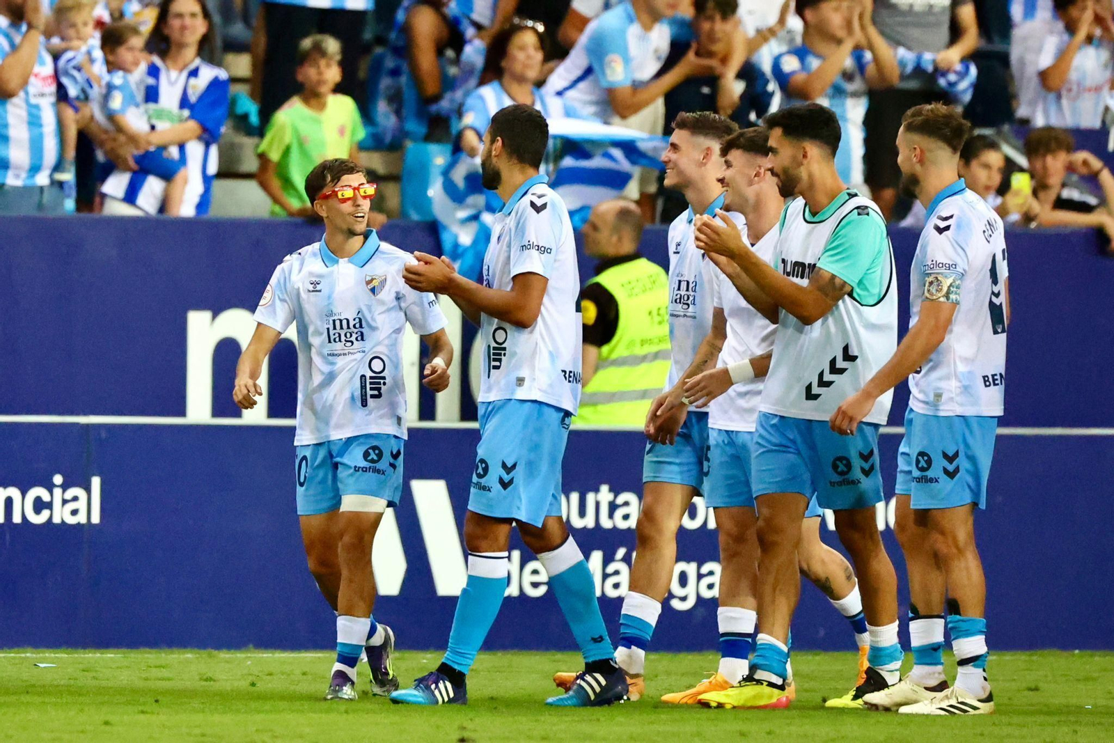 El Málaga CF-Nàstic, en fotos