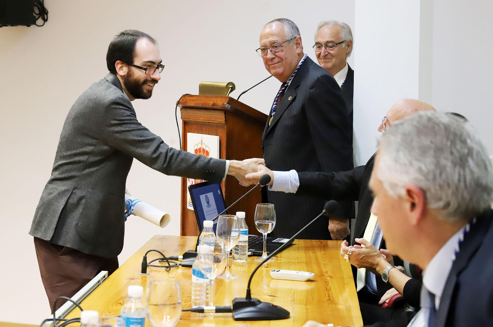 Imágenes del ingreso del Doctor D. Juan Bayo Calero en la Academia de las Ciencias, Artes y Letras