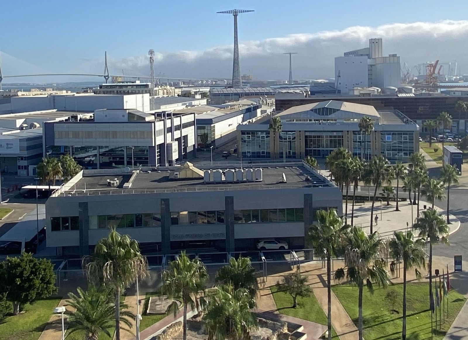Imagen aérea de la Zona Franca de Cádiz.