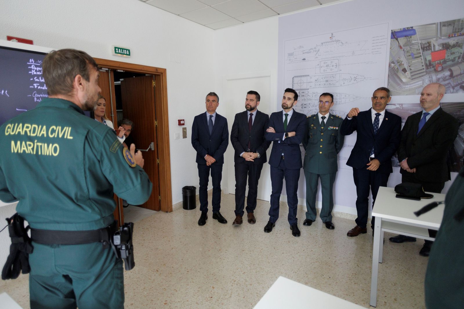 Inauguración de la Escuela de Servicio Marítimo de la Guardia Civil.